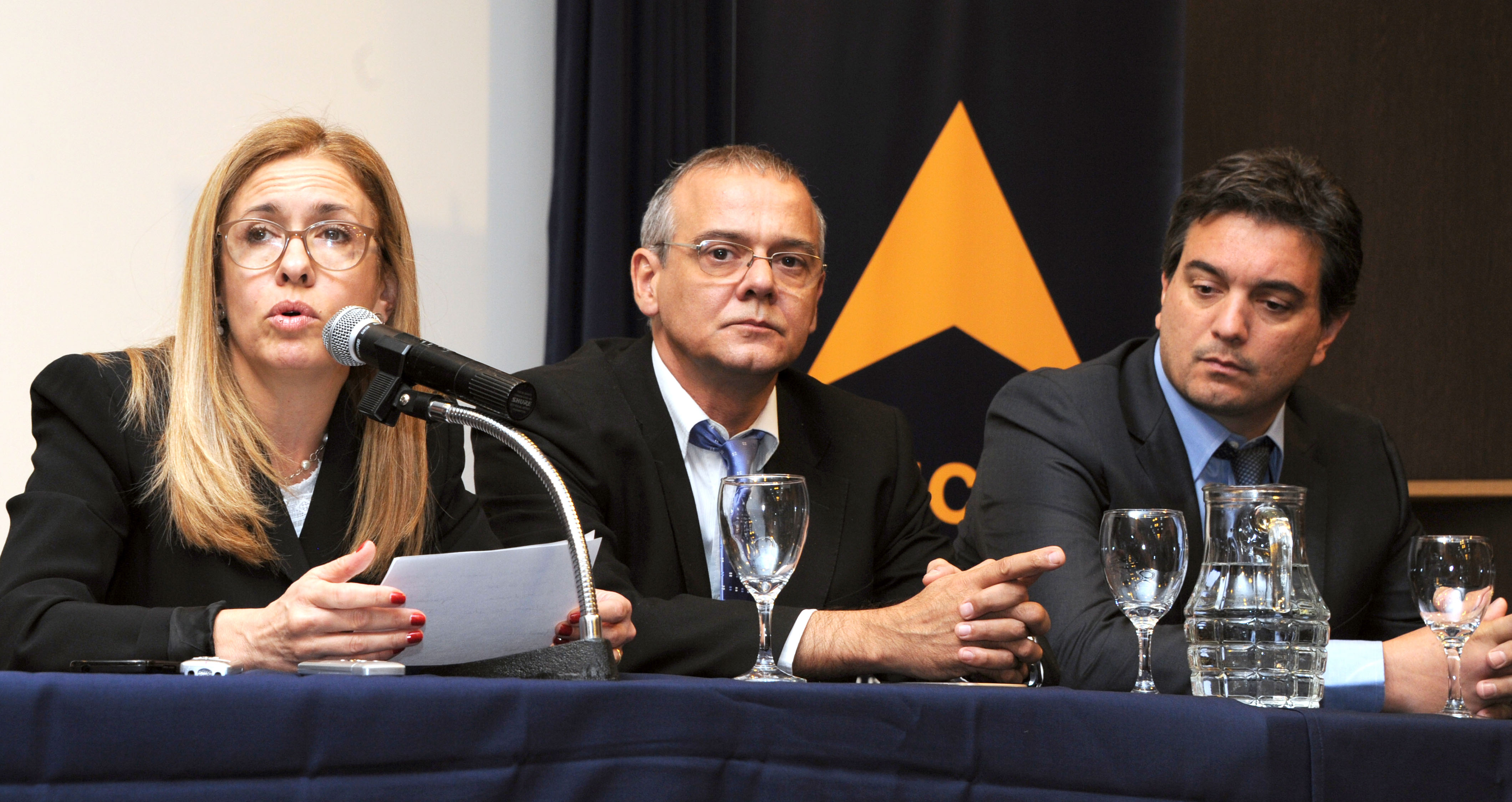Conferencia de la presidenta de Ancap, Marta Jara