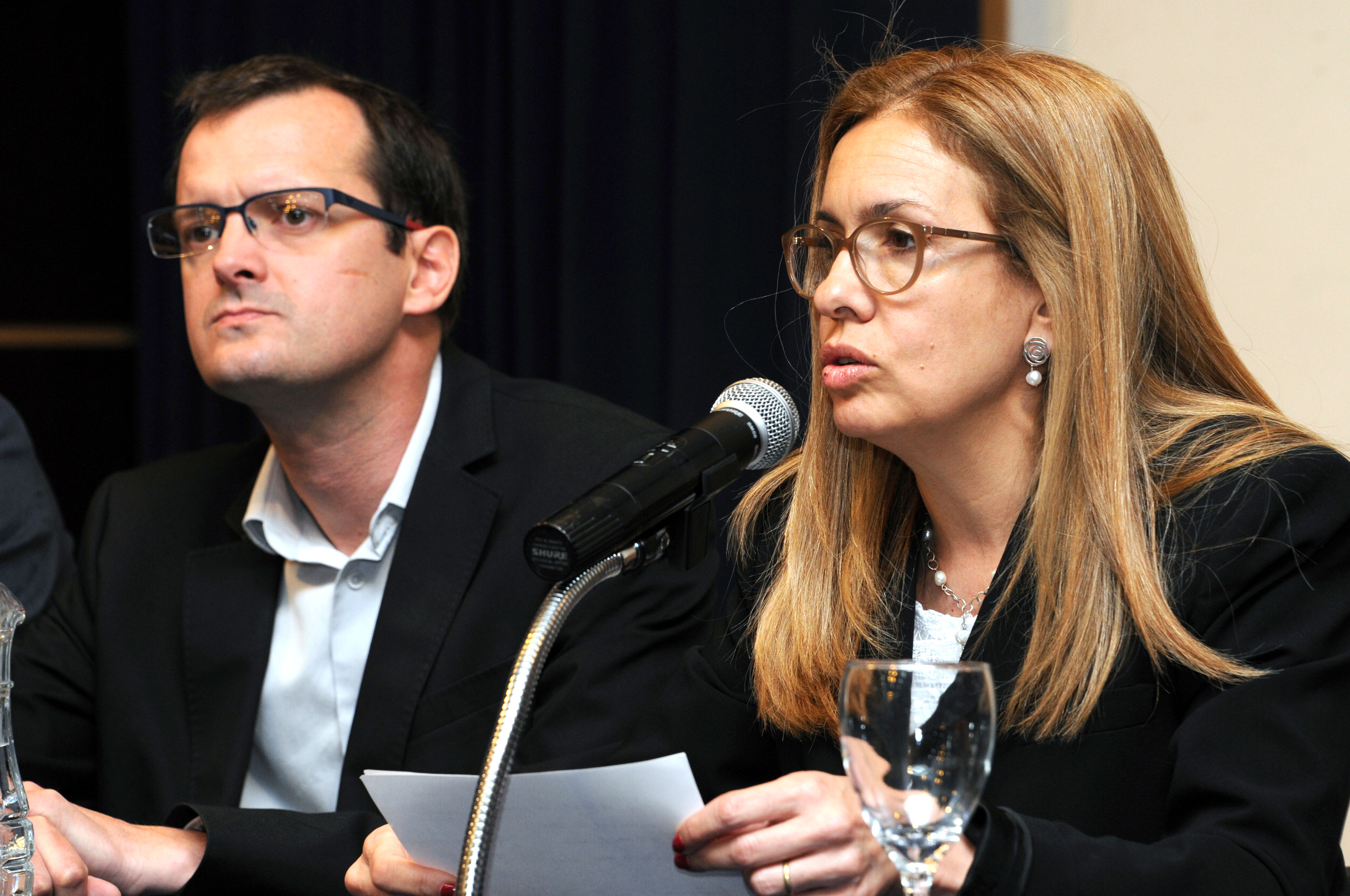 Conferencia de la presidenta de Ancap, Marta Jara