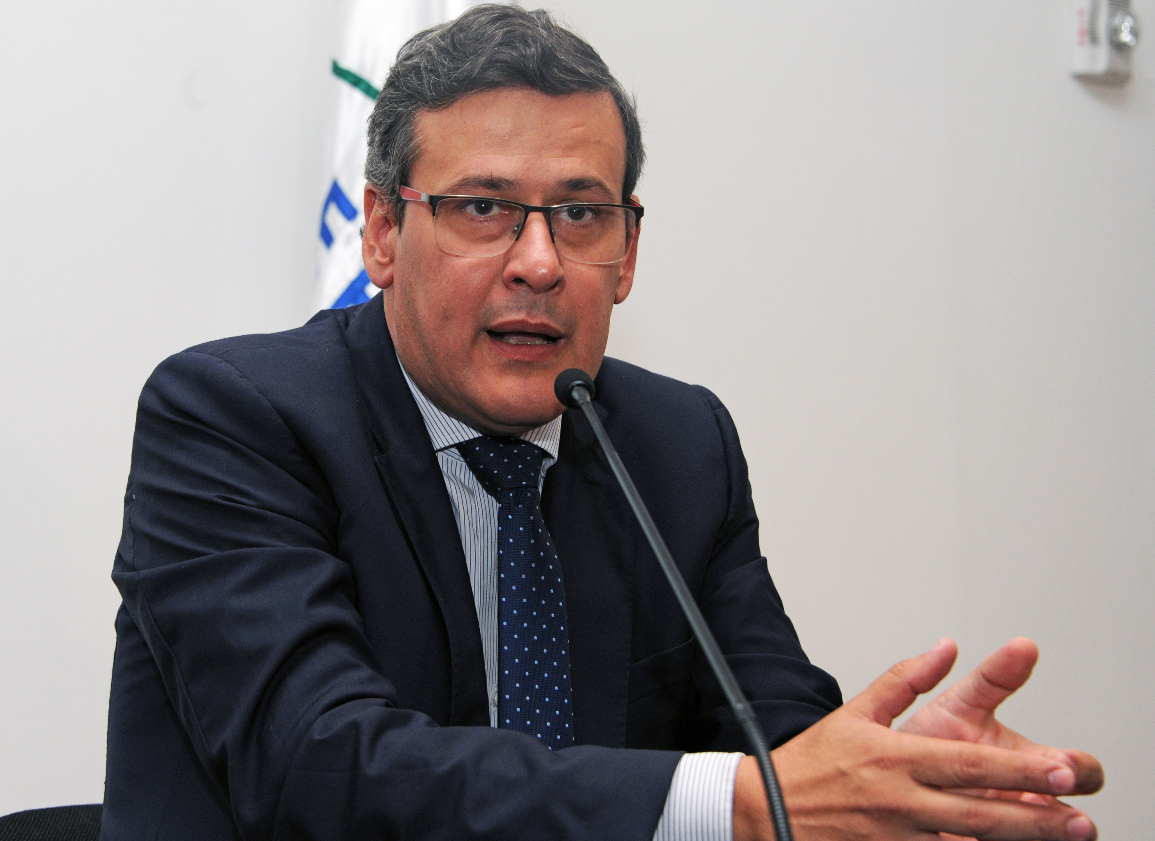 Fiscal General de la Nación, Jorge Díaz, dirigiéndose a los presentes