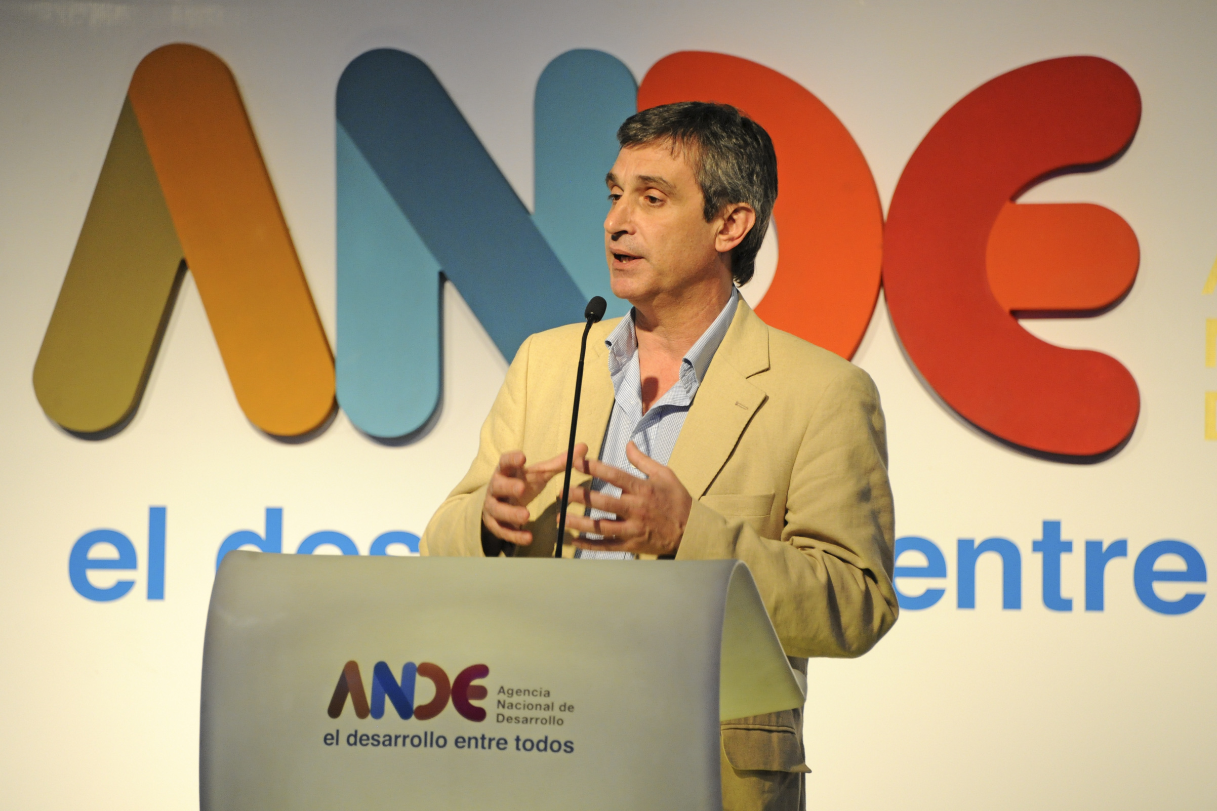 Director de la Oficina de Planeamiento y Presupuesto (OPP), Álvaro García, durante su exposición