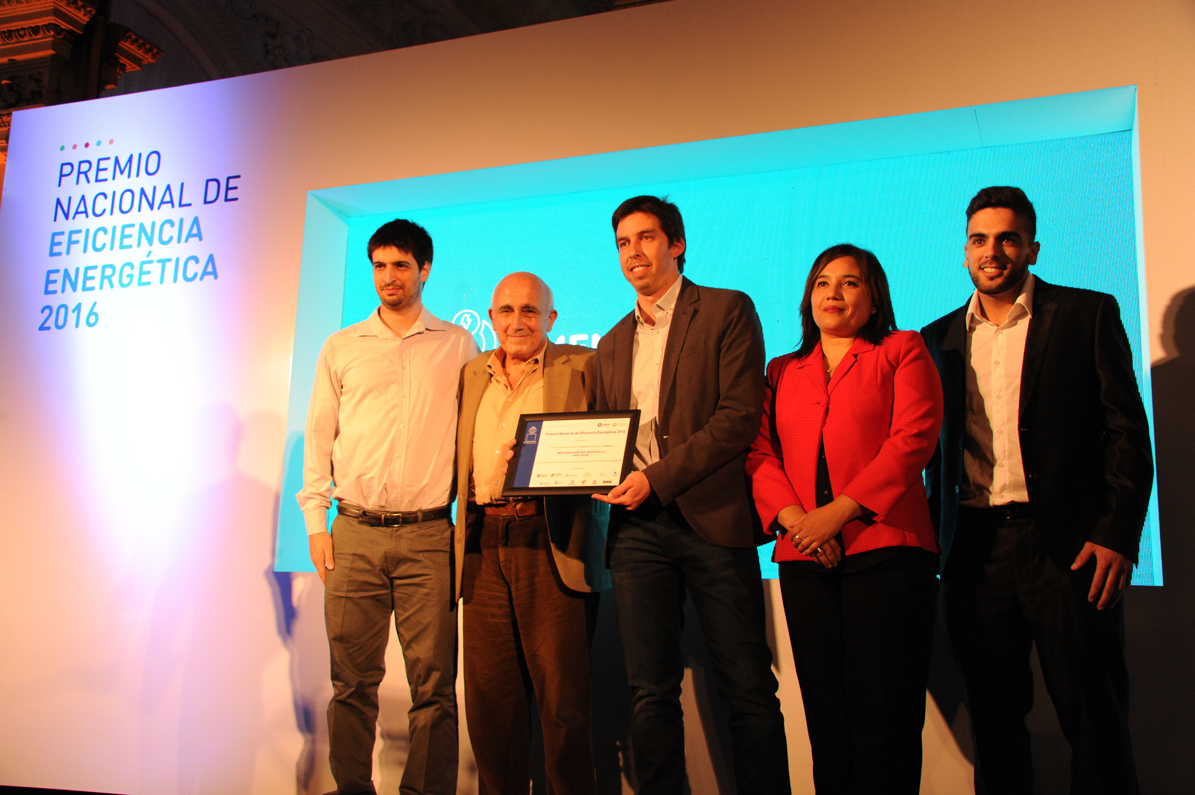 Entrega de diplomas en el marco del Premio Nacional de Eficiencia Energética 2016