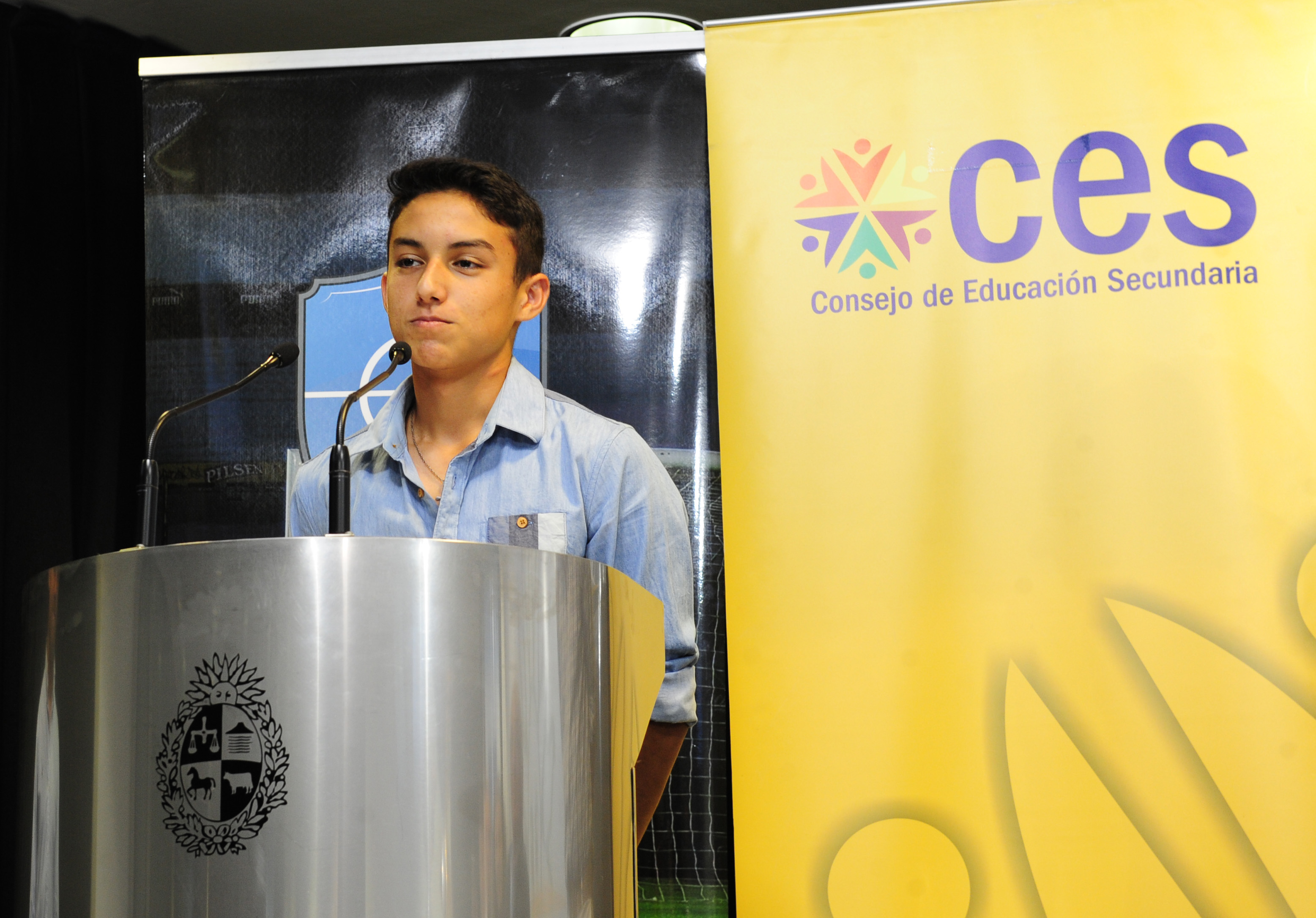 Franco Mainar, alumno del liceo N.º 42