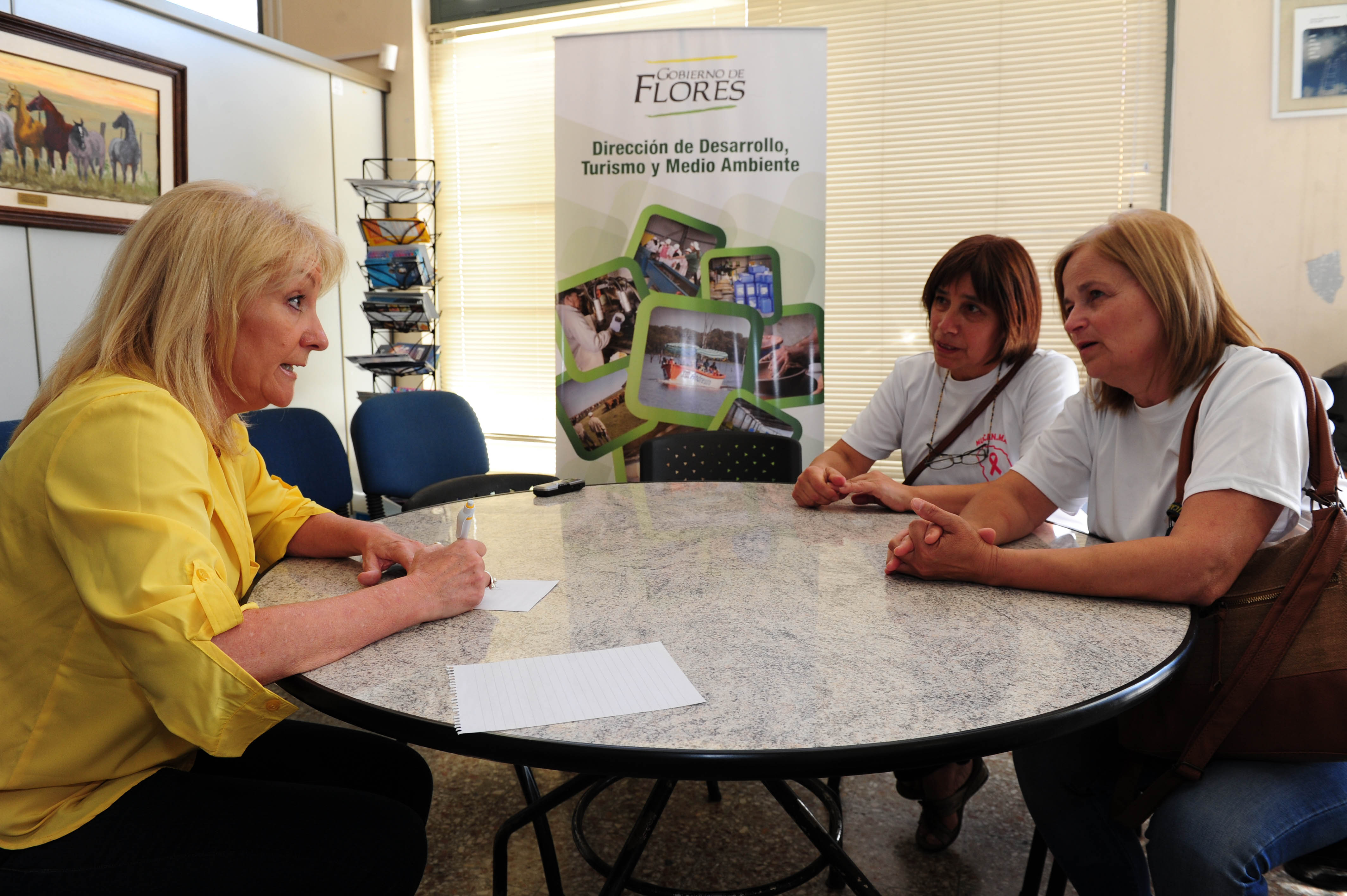 Ministra de Industria Carolina Cosse en Trinidad, Flores