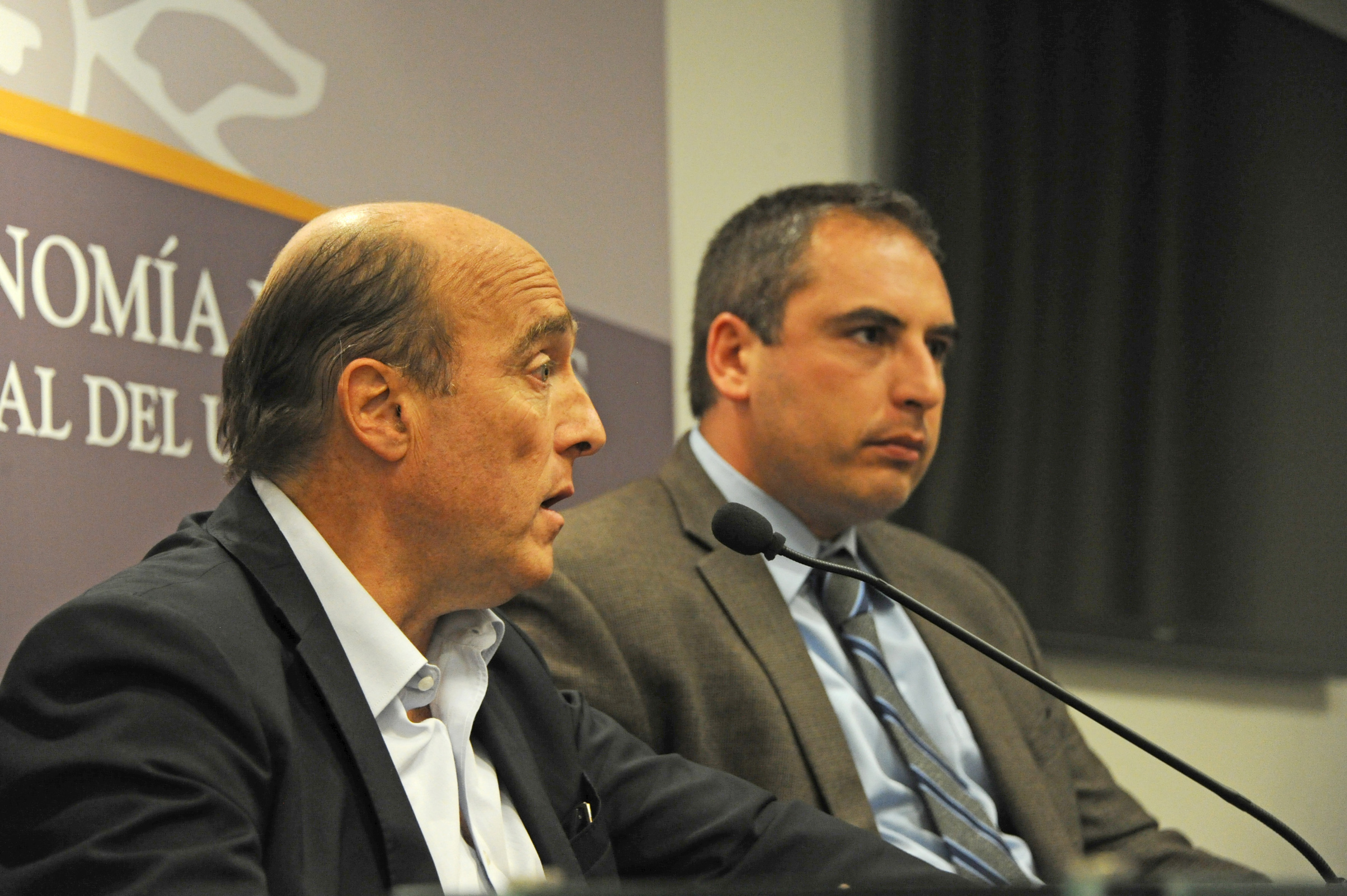 Intendente de Montevideo, Daniel Martínez, y subsecretario de Economía y Finanzas, Pablo Ferreri