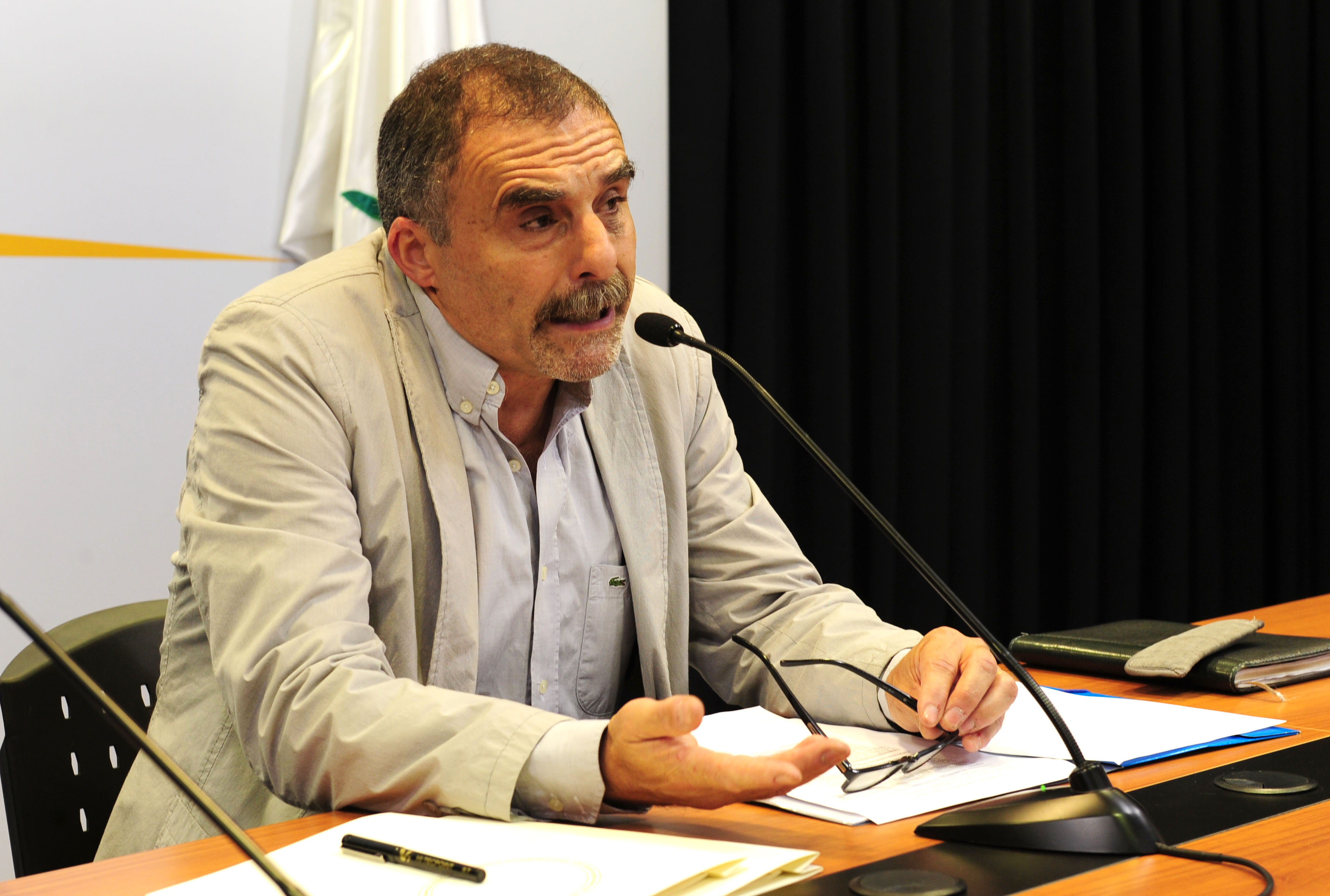 Titular de la Secretaría Nacional de Ambiente, Agua y Cambio Climático, Carlos Colacce
