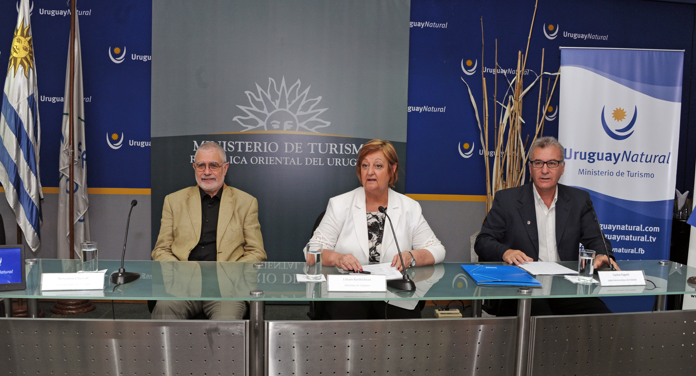 Autoridades del Ministerio de Turismo