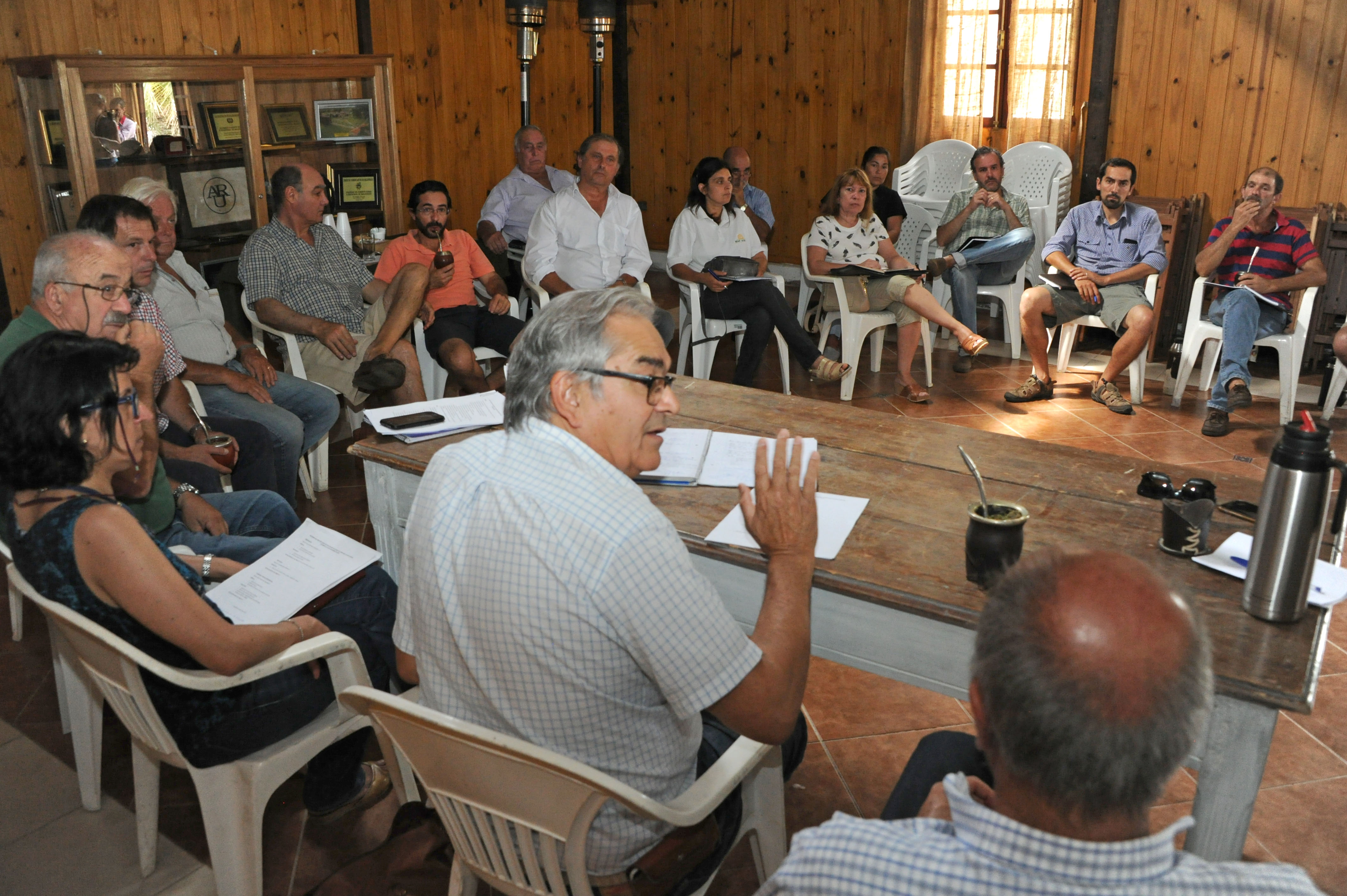 Ministro interino de Ganadería, Enzo Benech reunido con productores agropecuarios en San Carlos, Maldonado