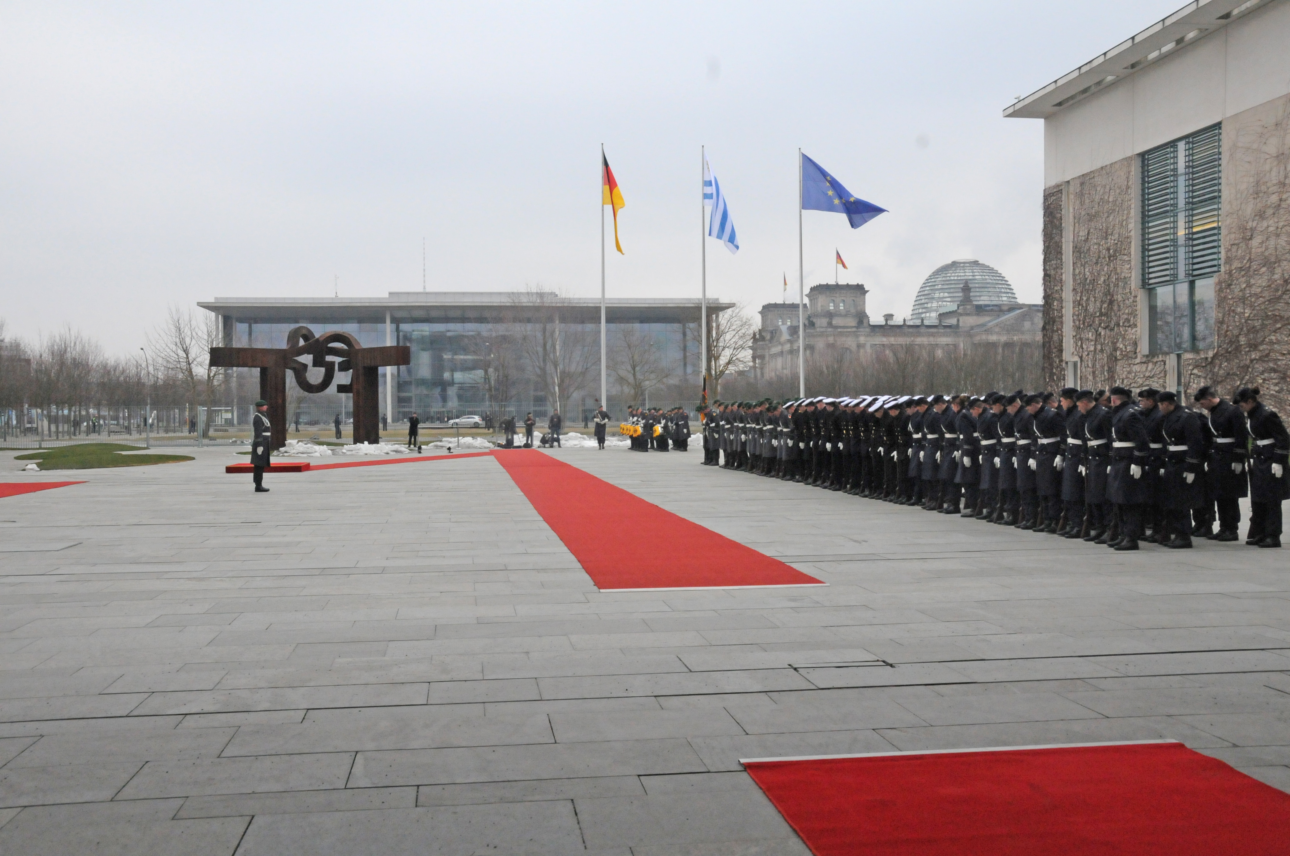 Canciller alemana, Angela Merkel, recibió al Presidente Tabaré Vázquez, en su visita oficial a Alemania