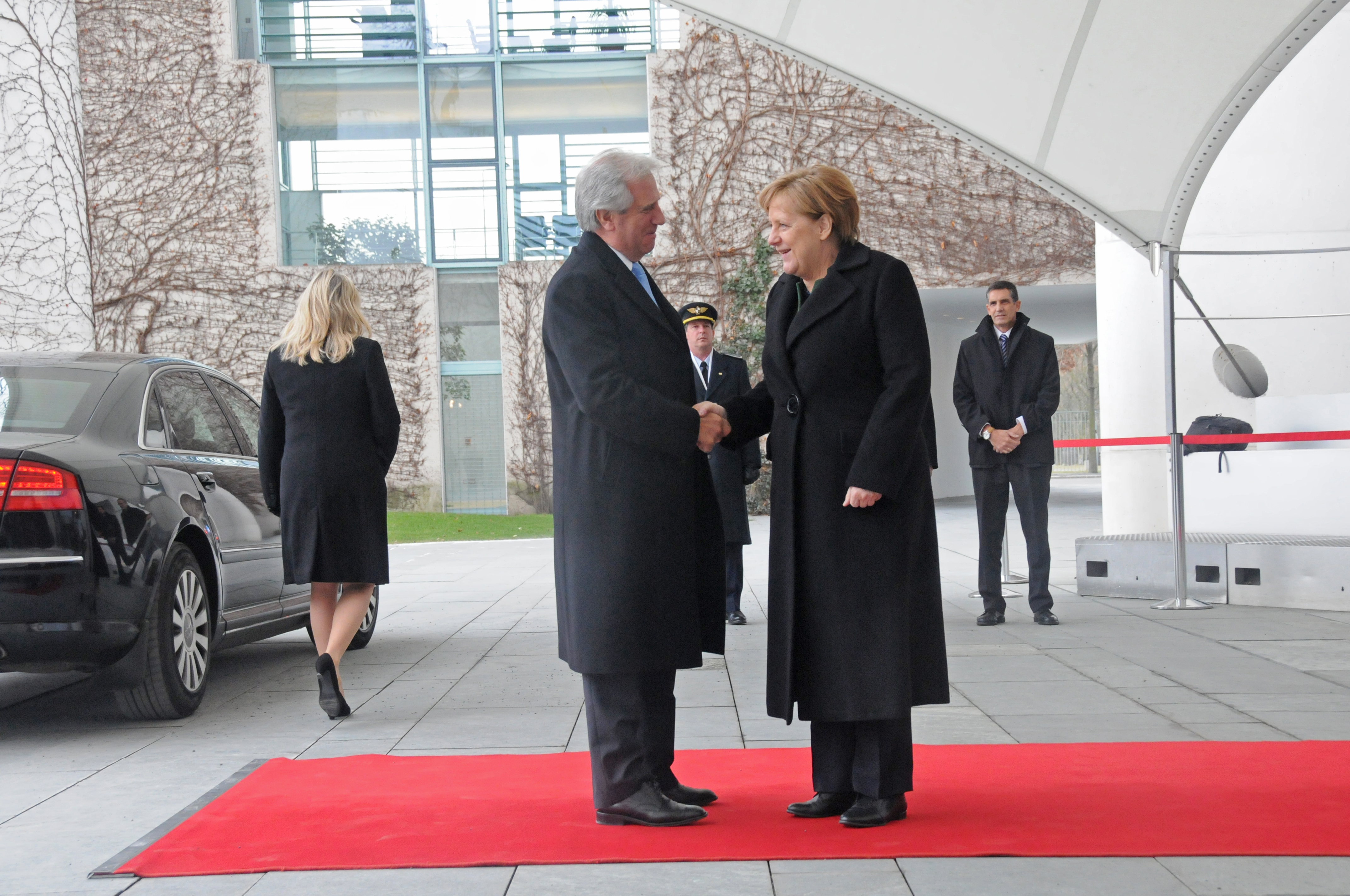 Canciller alemana, Angela Merkel, recibió al Presidente Tabaré Vázquez, en su visita oficial a Alemania
