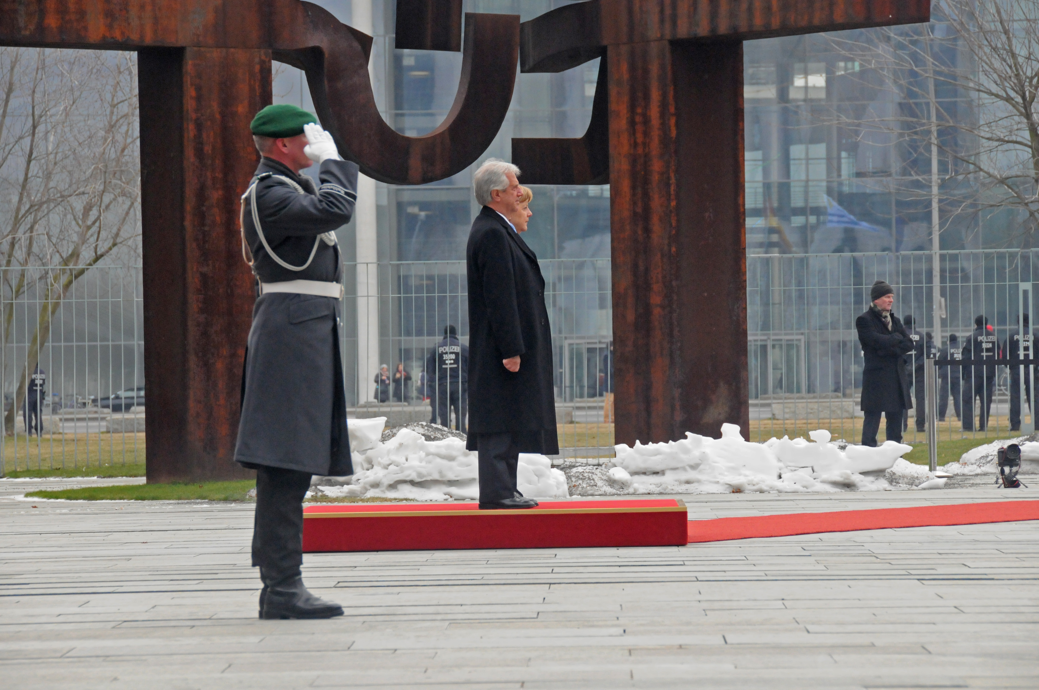 Canciller alemana, Angela Merkel, recibió al Presidente Tabaré Vázquez, en su visita oficial a Alemania
