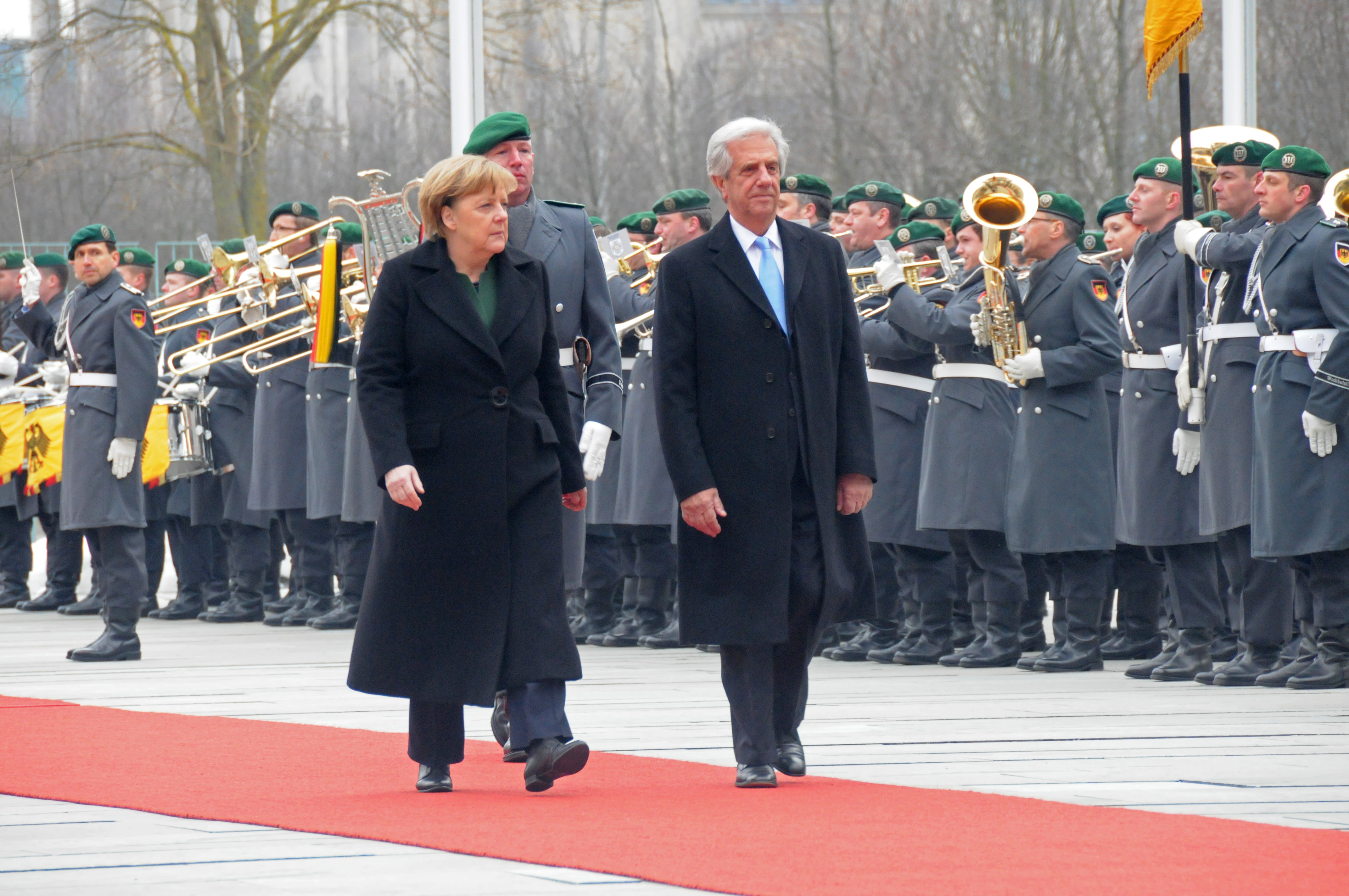 Canciller alemana, Angela Merkel, recibió al Presidente Tabaré Vázquez, en su visita oficial a Alemania