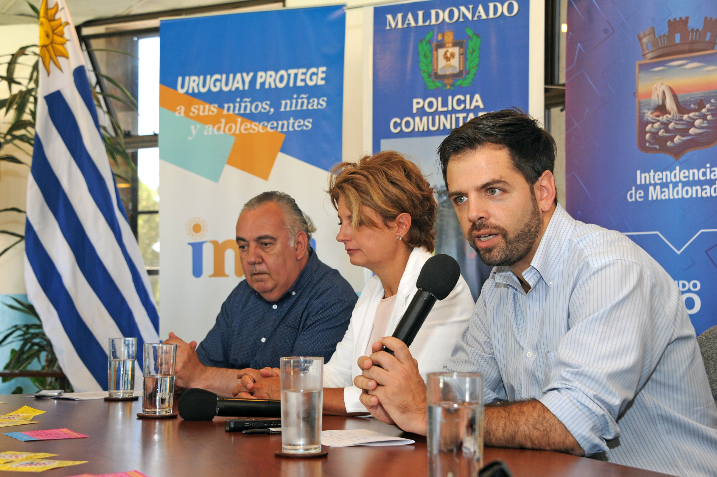 Secretario general de la JND, Diego Olivera, haciendo uso de la palabra