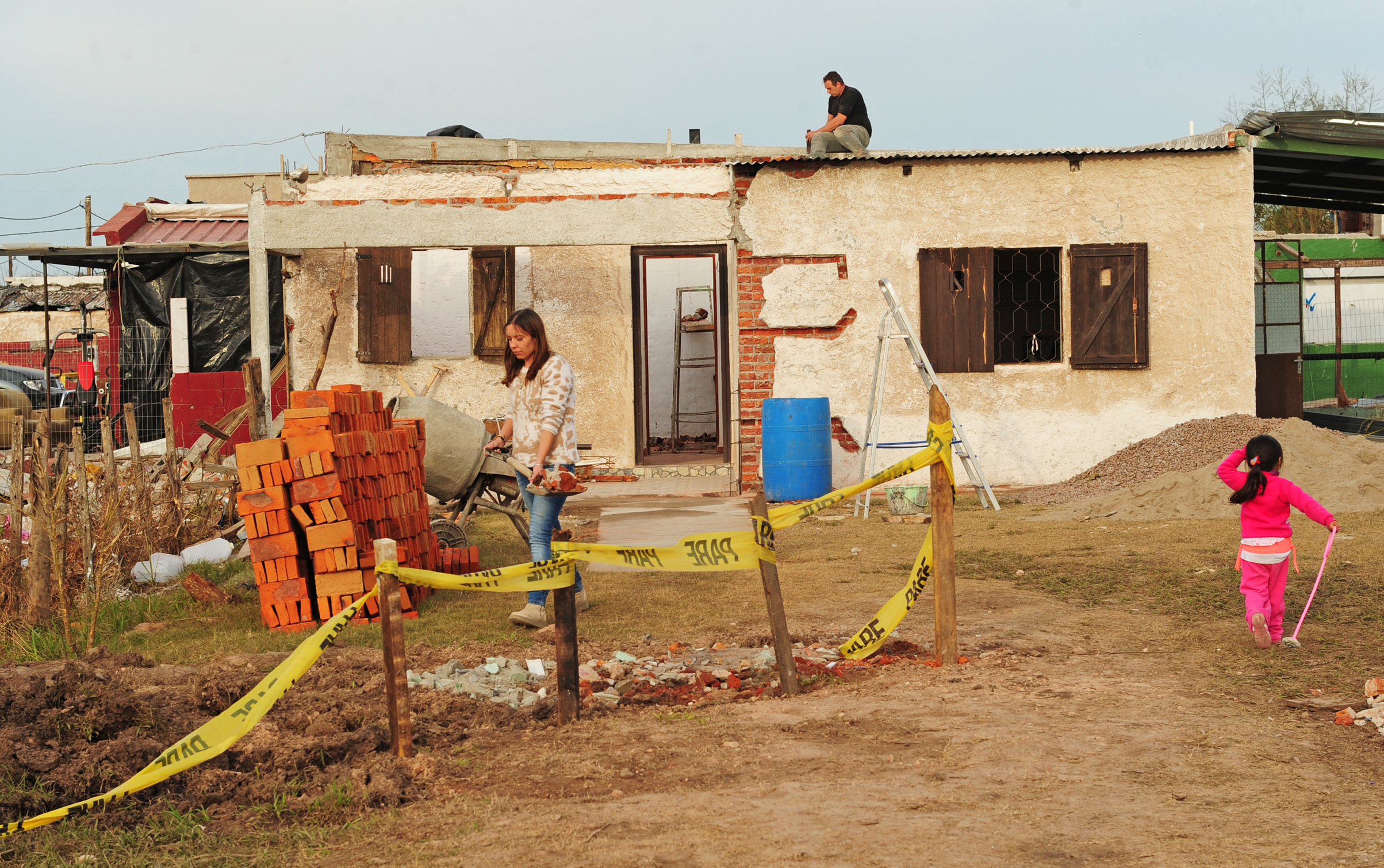 Vivienda afectada por el tornado en 2016