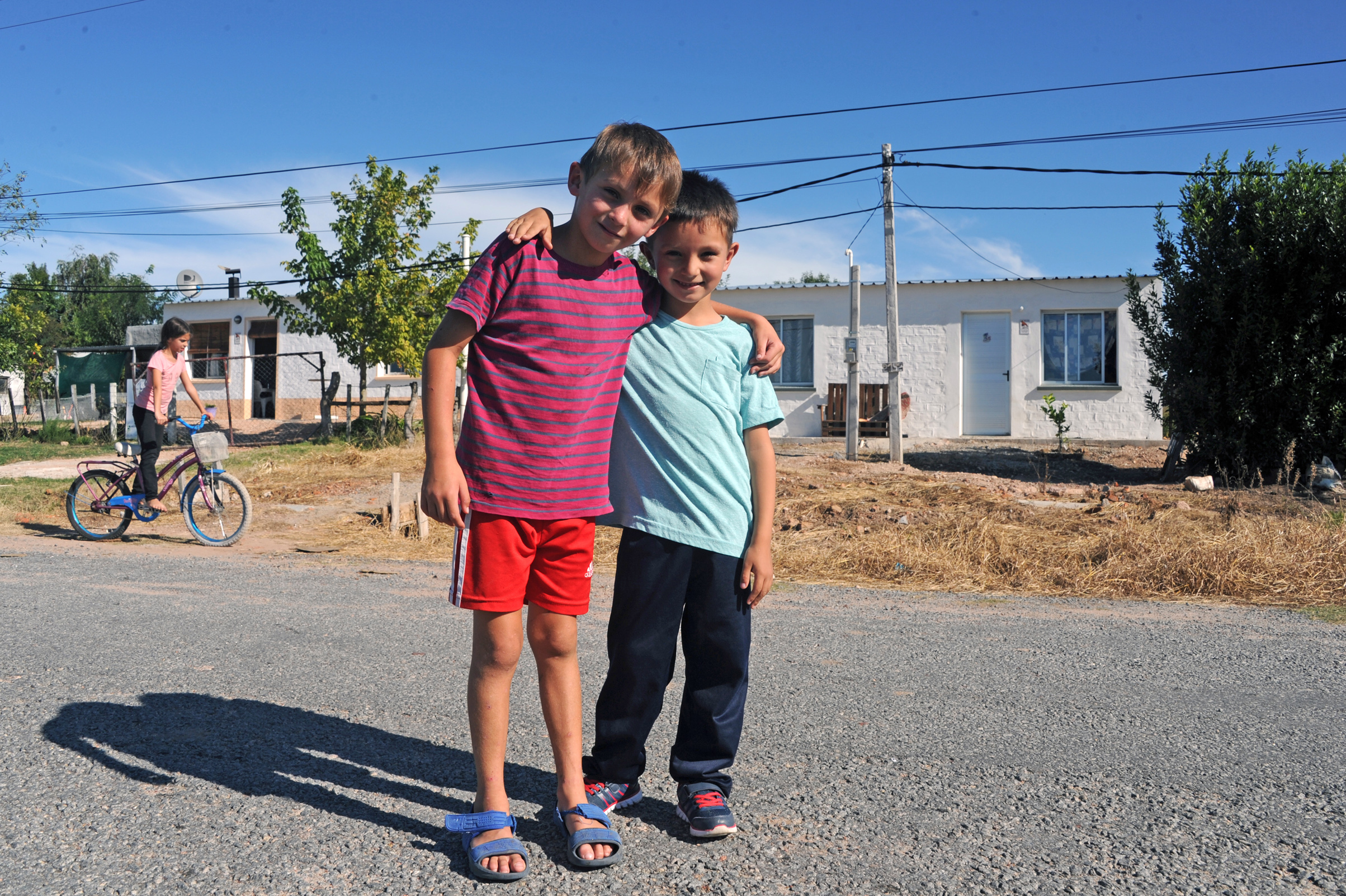 Viviendas y barrio reconstruído