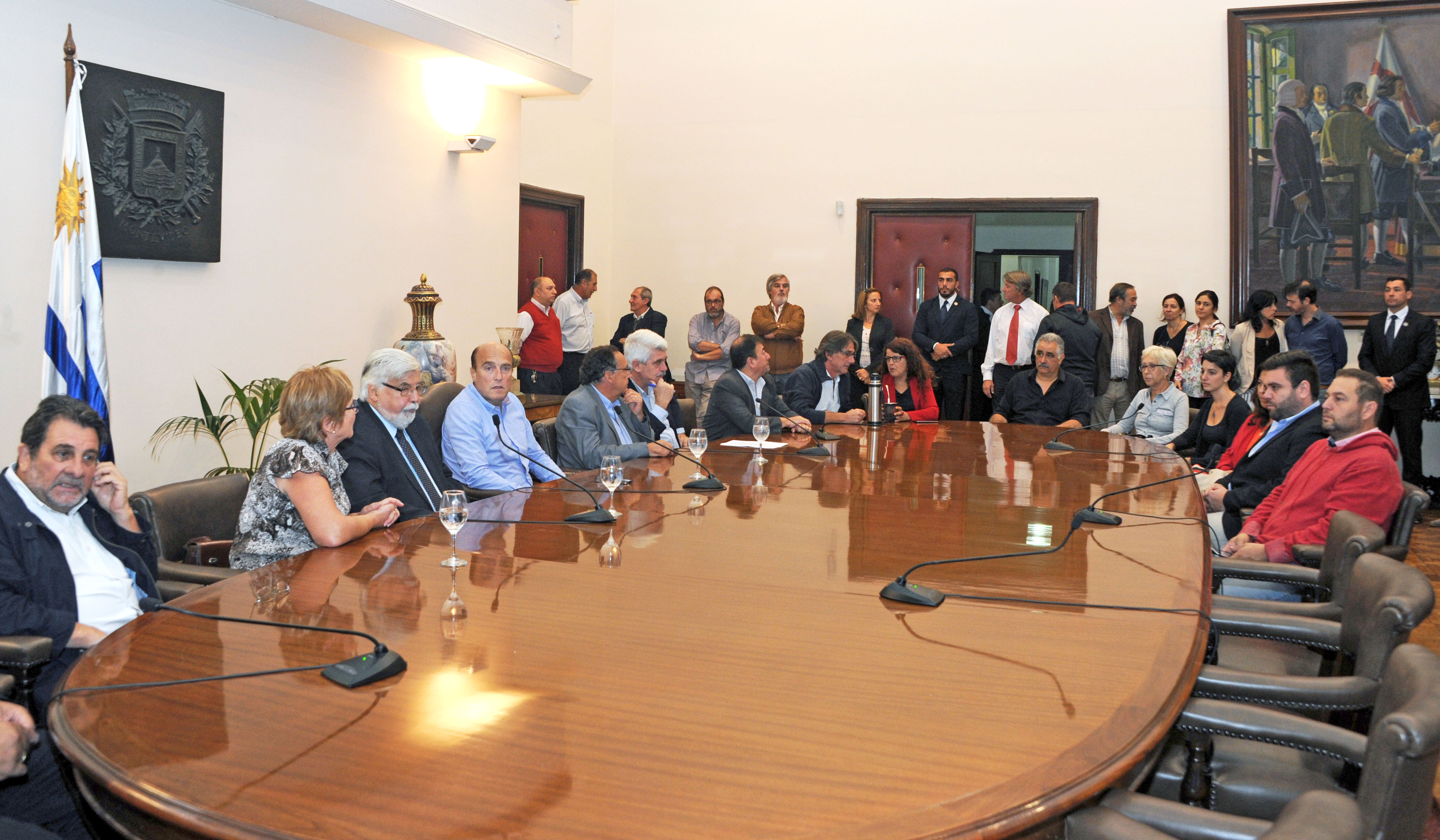 Firma de convenio entre el Ministerio del Interior y la Intendencia de Montevideo