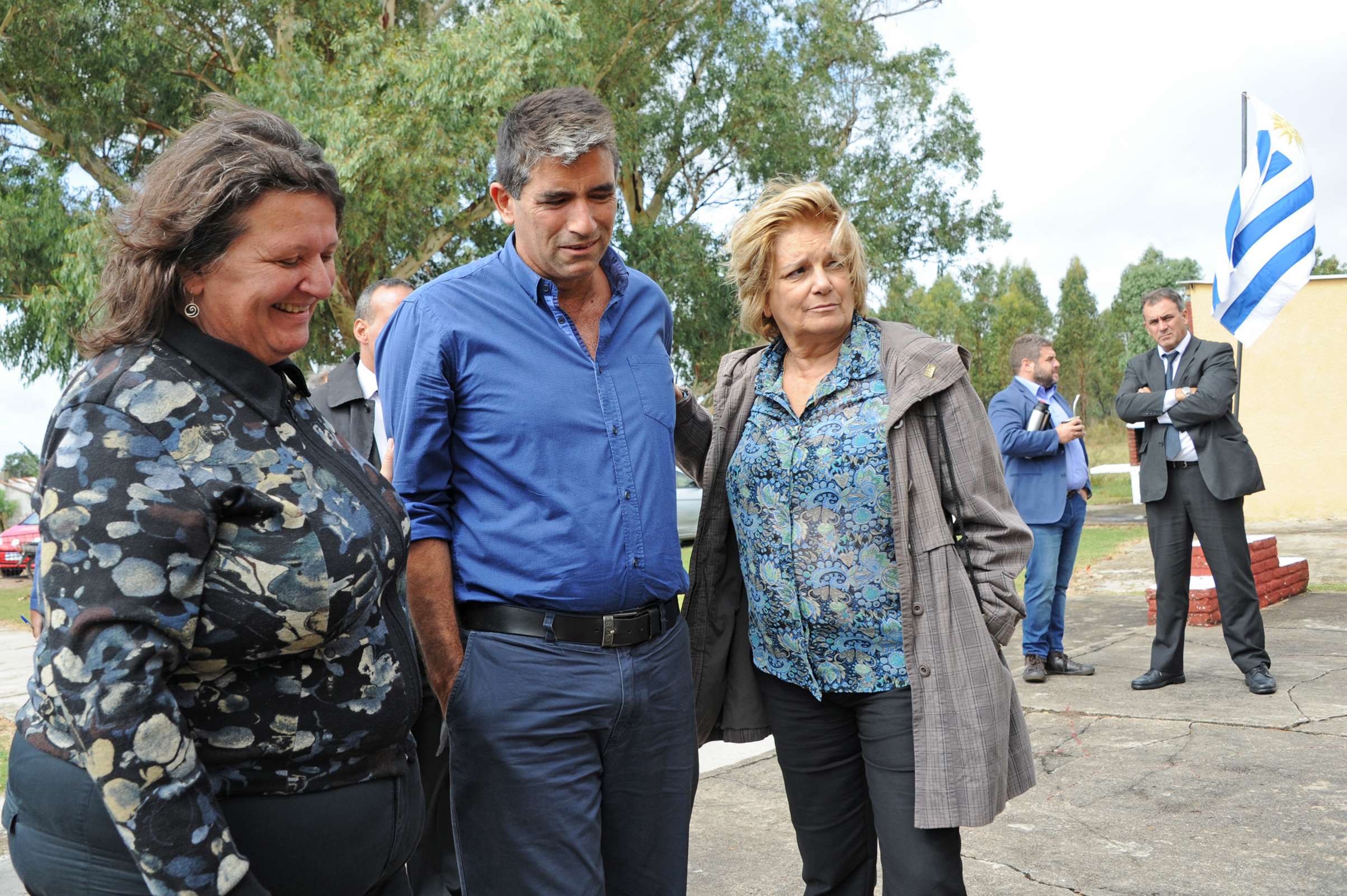 Vicepresidente Raúl Sendic llega junto a la ministra Eneida de León