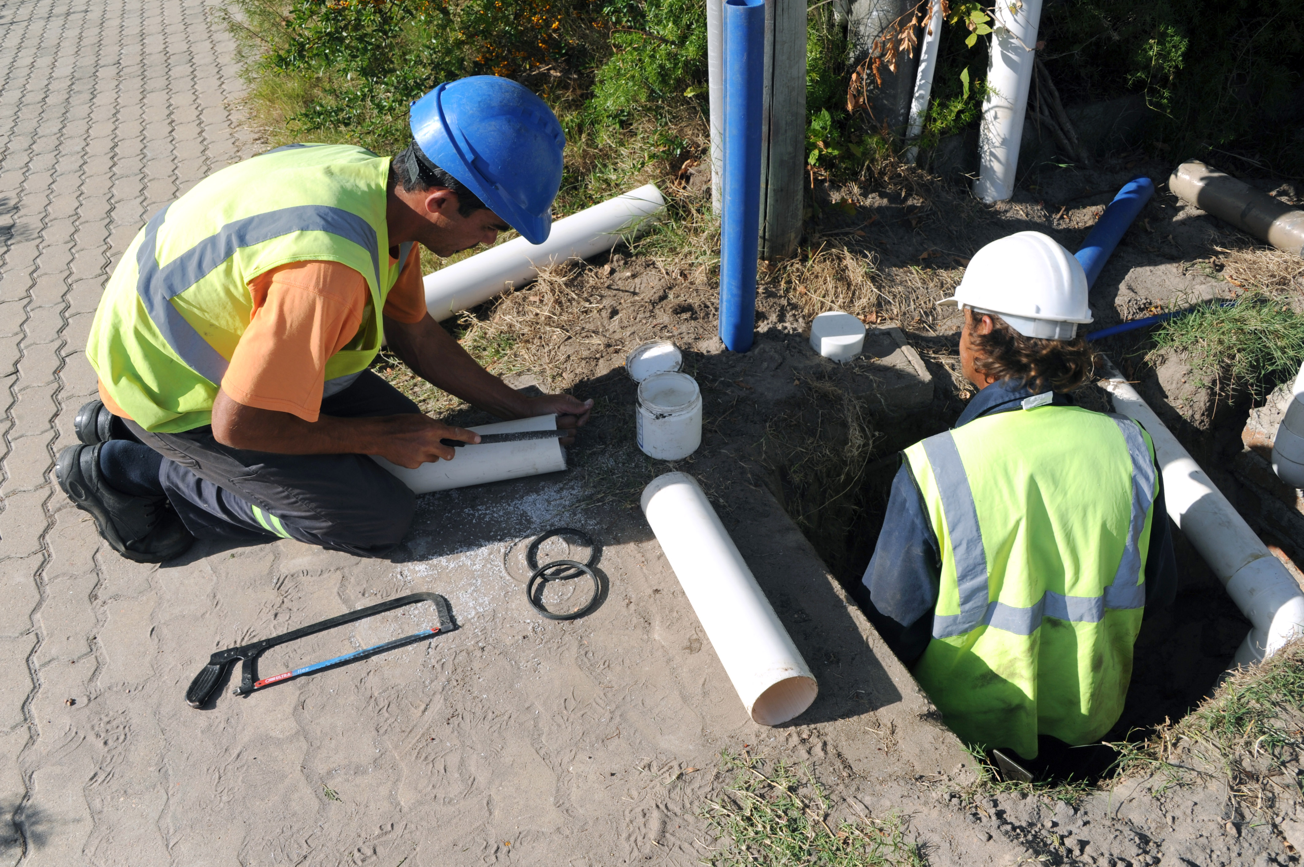 Obras de saneamiento en Costa de Oro