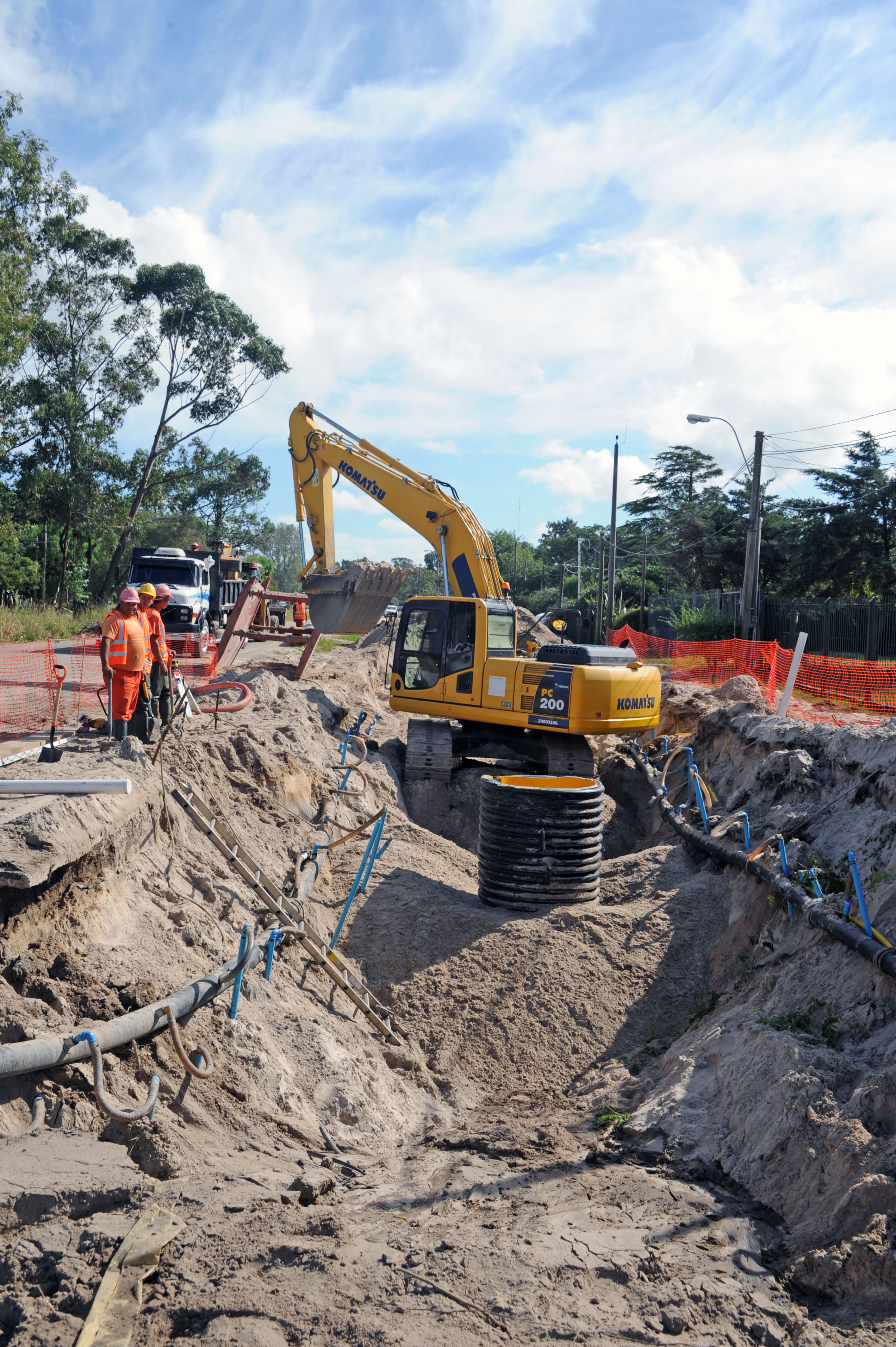 Obras de saneamiento en Costa de Oro