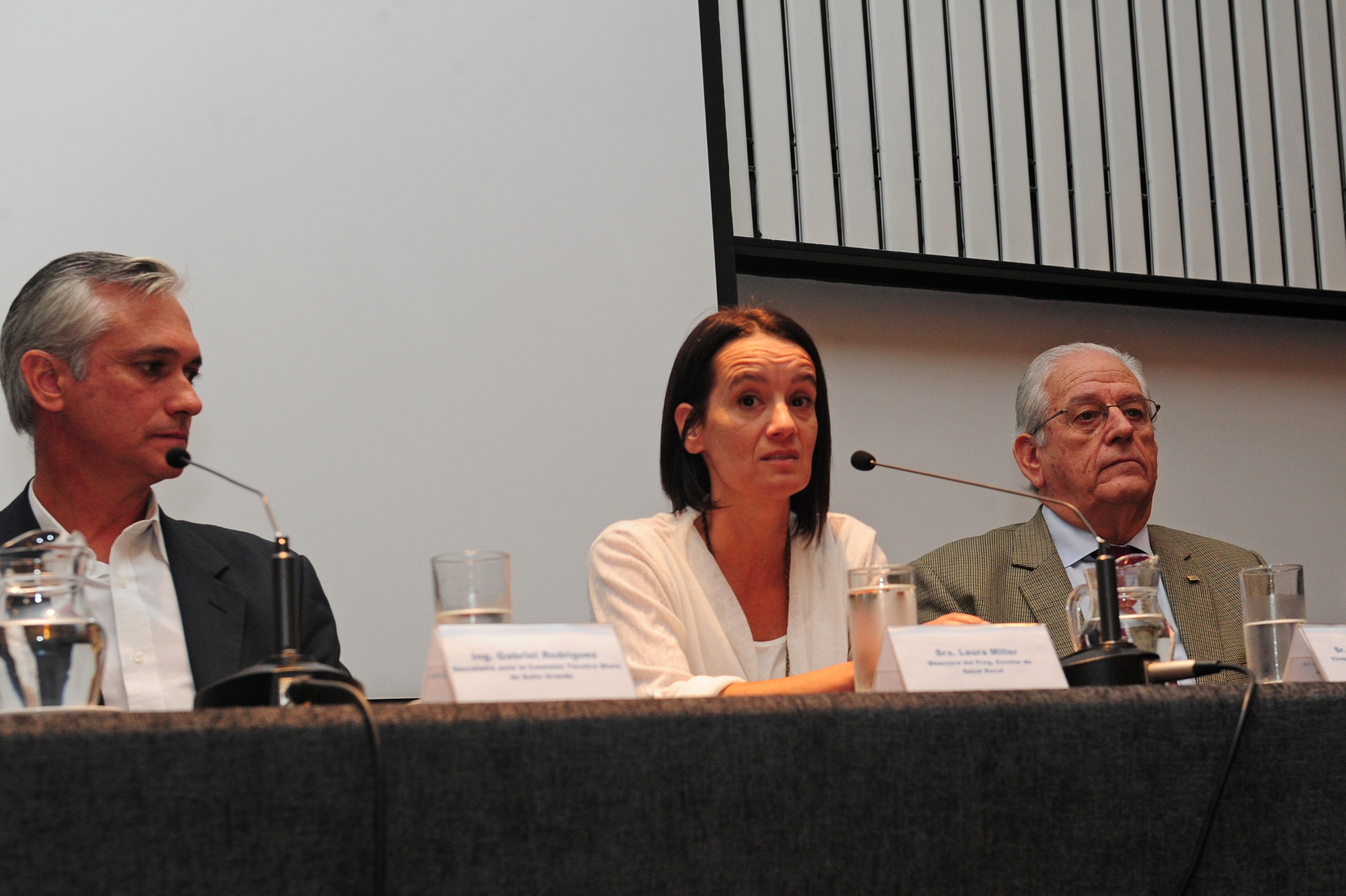 Directora del Programa de Salud Bucal, Laura Miller, haciendo uso de la palabra
