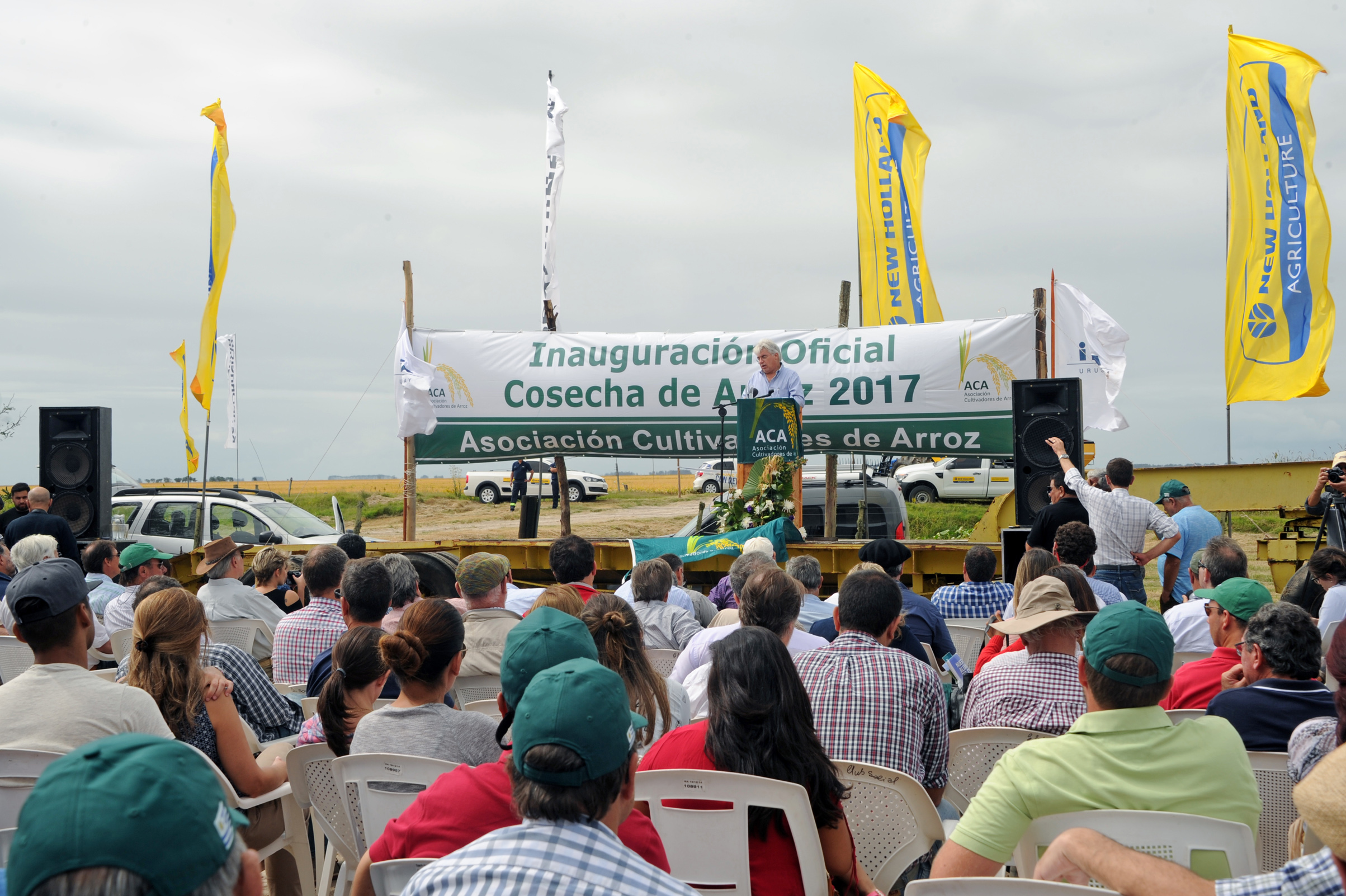 Ministro de Ganadería, Agricultura y Pesca, Tabaré Aguerre, haciendo uso de la palabra