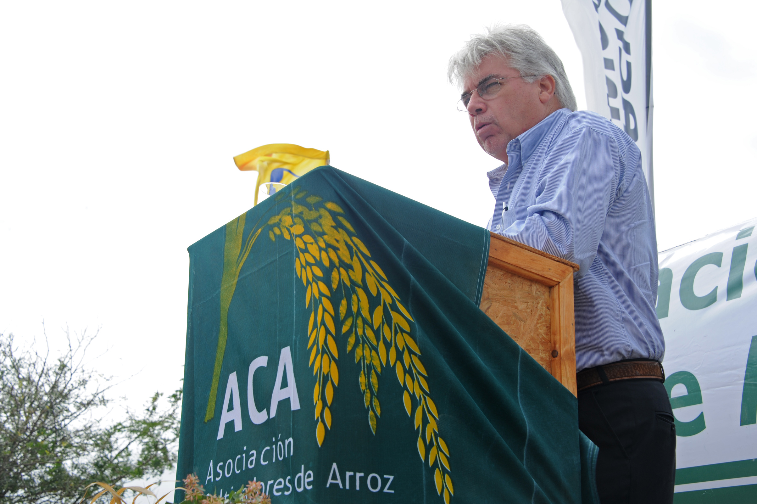 Ministro de Ganadería, Agricultura y Pesca, Tabaré Aguerre, haciendo uso de la palabra