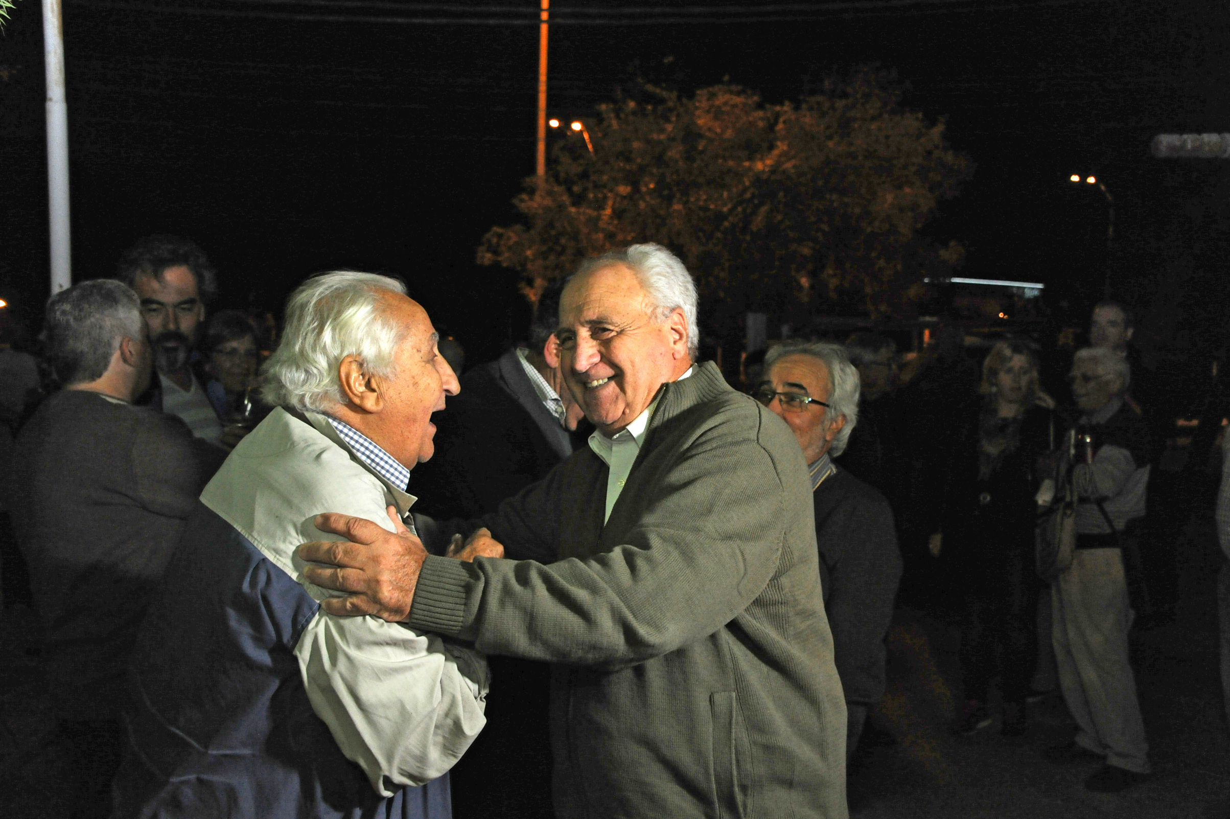 Llegada del ministro Víctor Rossi