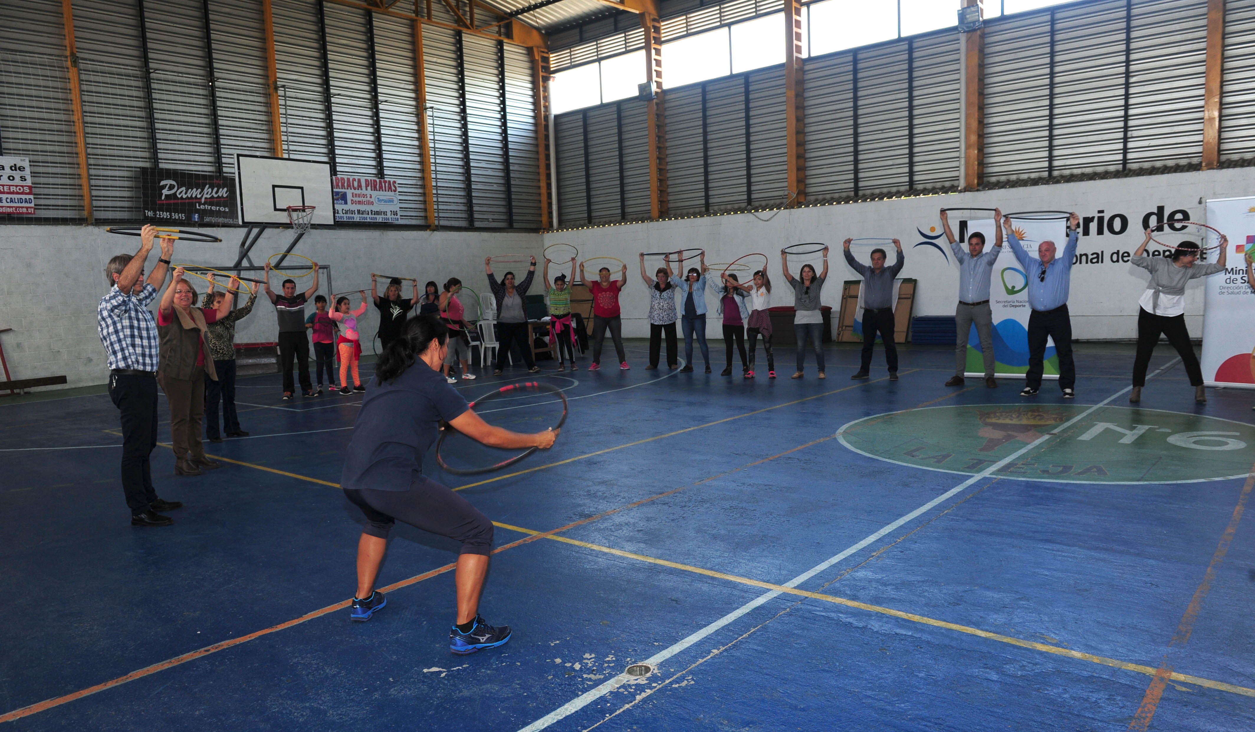 Actividades lúdicas en las que participaron las autoridades