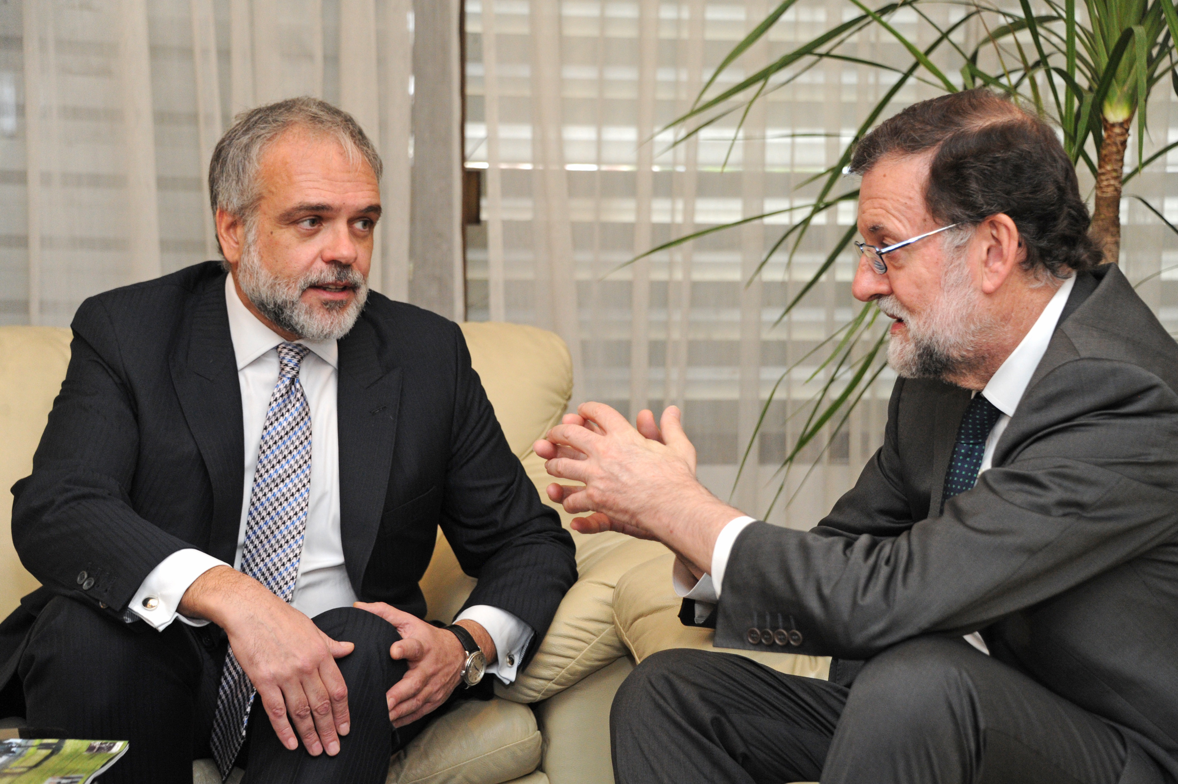 Subsecretario José Luis Cancela, junto al presidente del Gobierno español, Mariano Rajoy