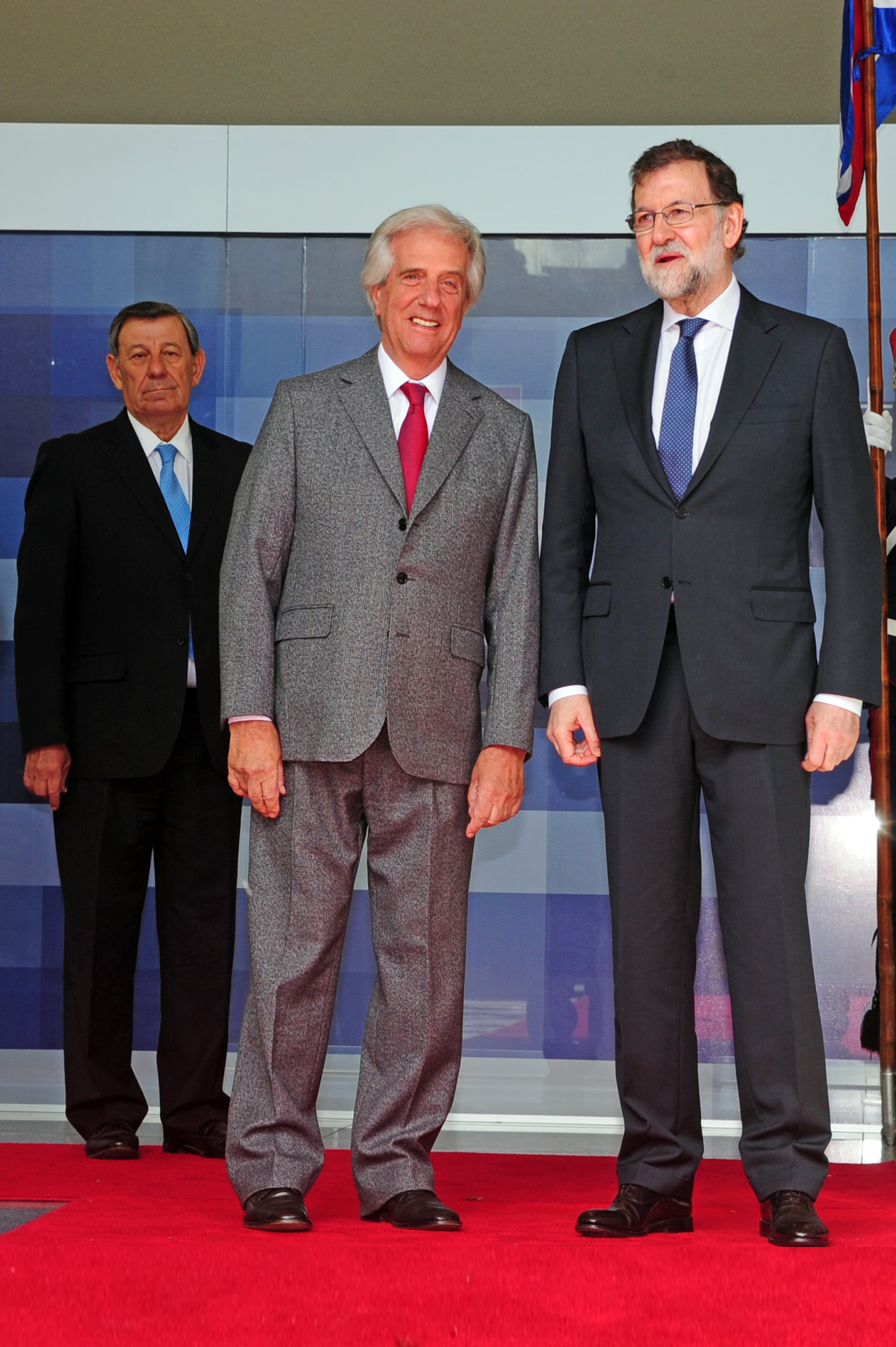 El presidente Tabaré Vázquez recibió al jefe del Gobierno español, Mariano Rajoy