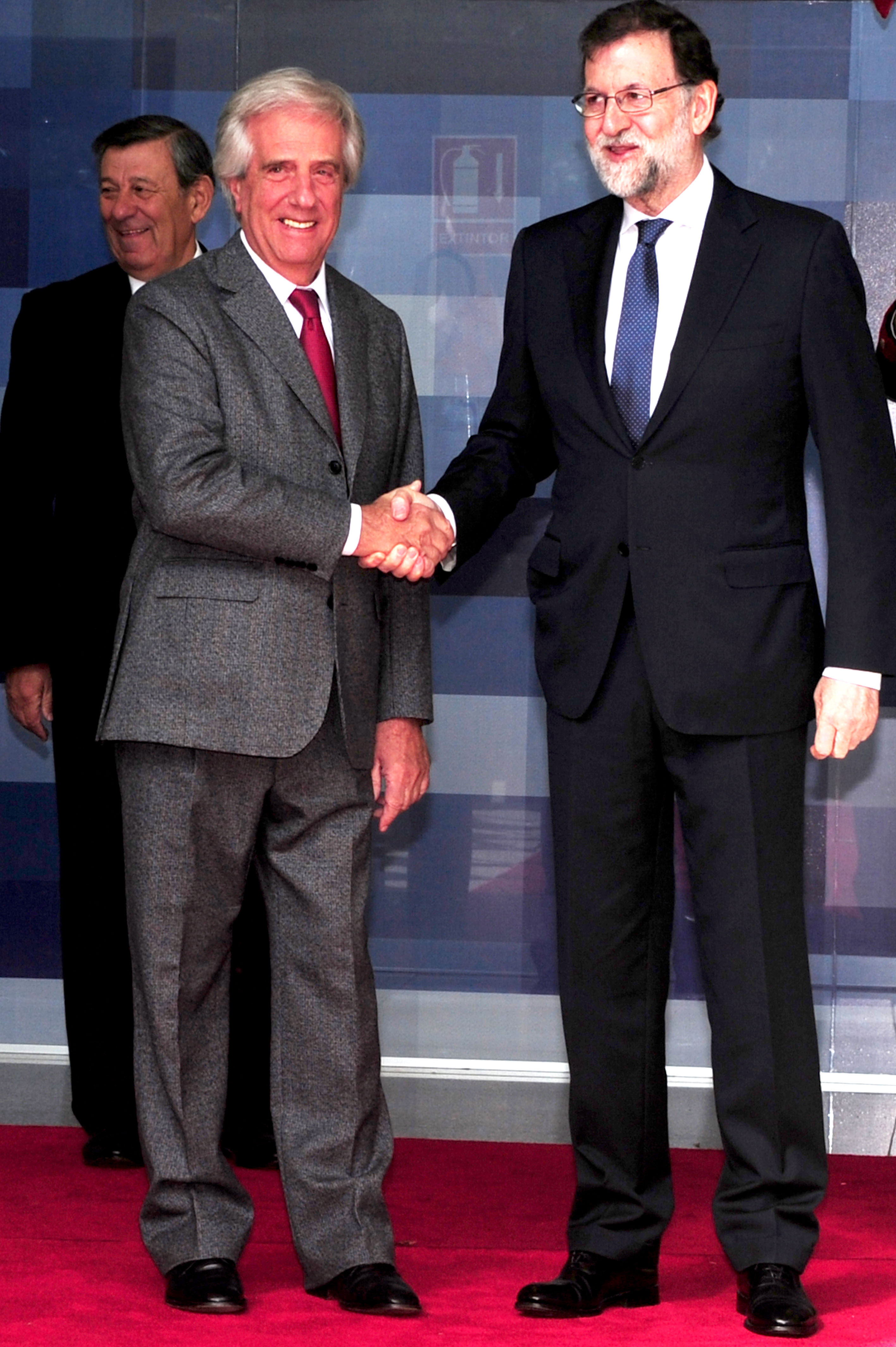 El presidente Tabaré Vázquez recibió al jefe del Gobierno español, Mariano Rajoy