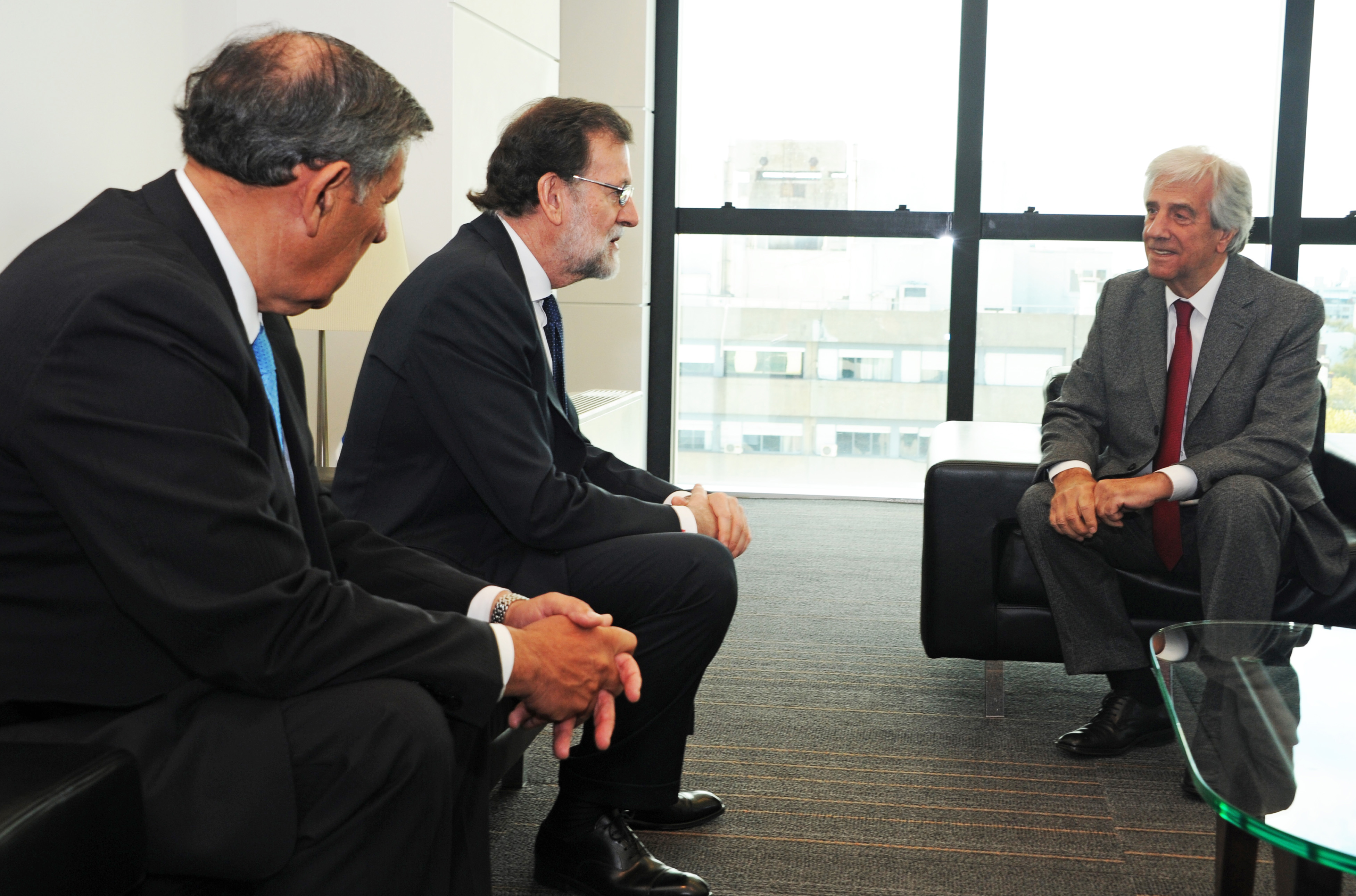 Reunión entre Vázquez, Rajoy y Nin Novoa