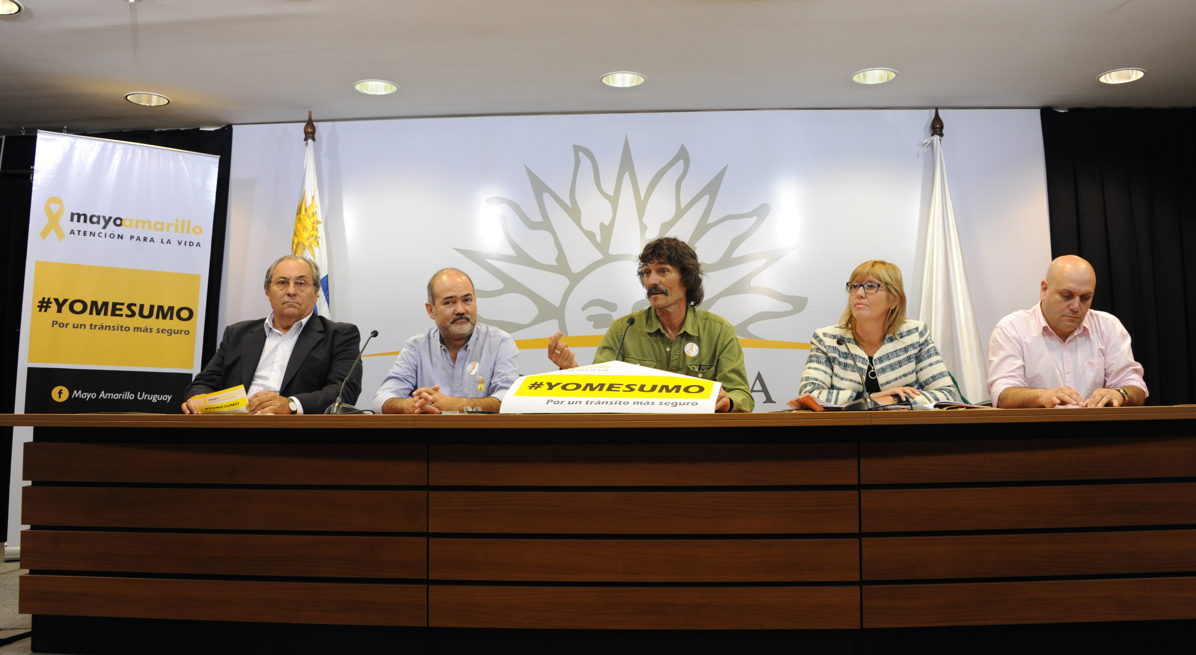 Lanzamiento de Mayo Amarillo en la sala de prensa de la Torre Ejecutiva