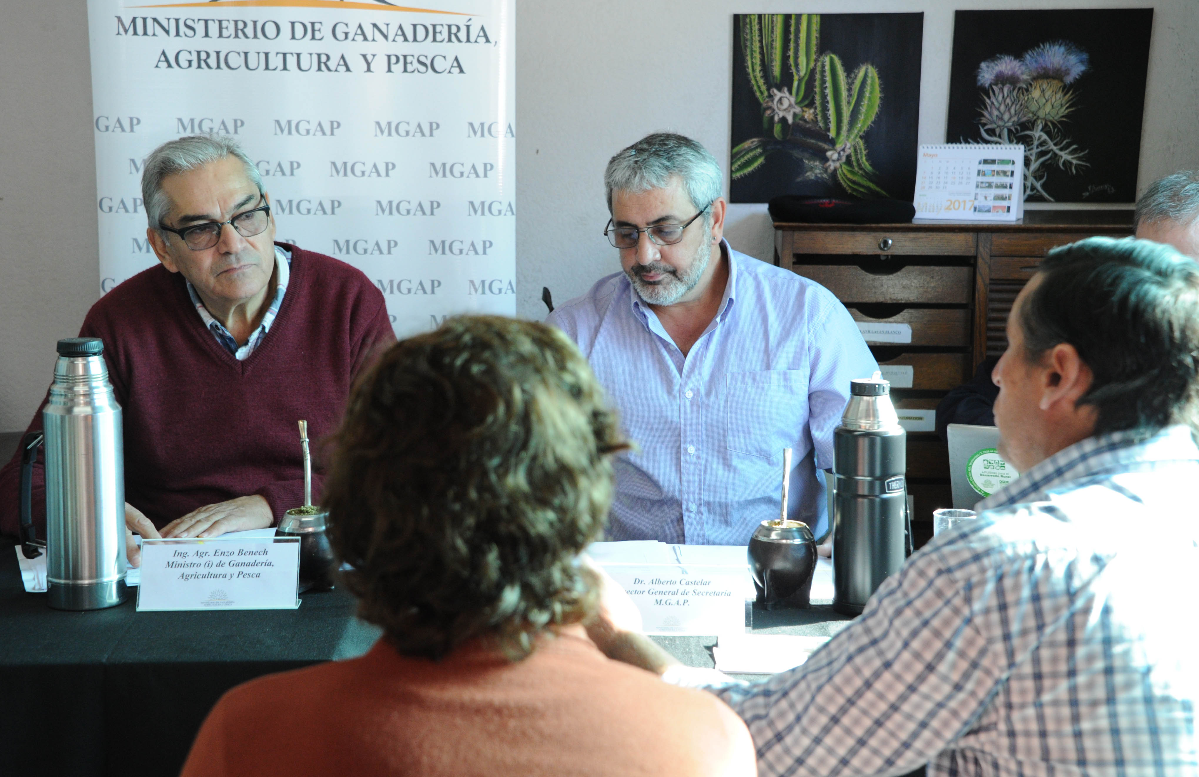 Ministro interino de Ganadería, Enzo Benech, en Florida