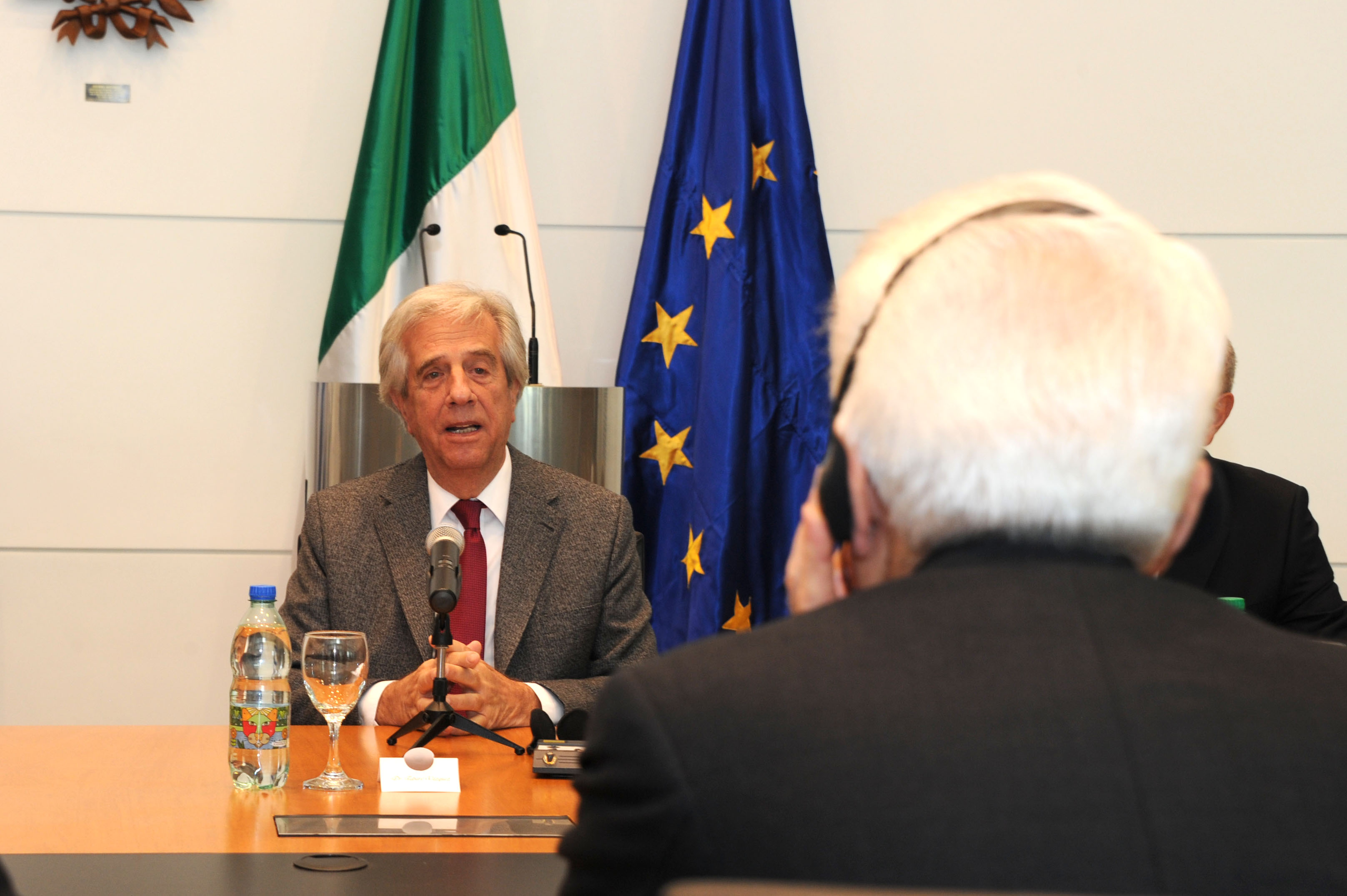 Presidente Vázquez se dirige a su par italiano