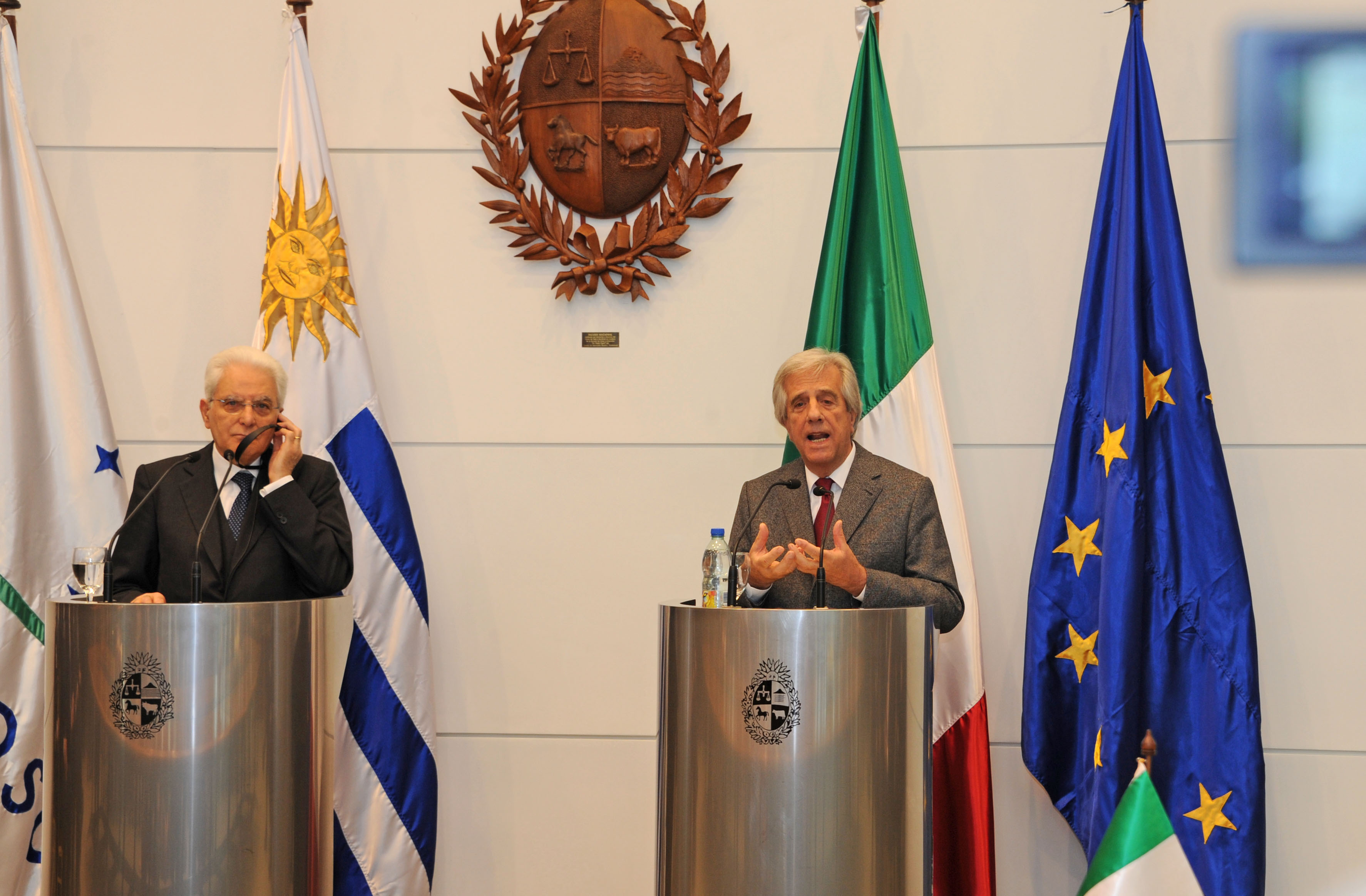 Conferencia de prensa de ambos mandatarios