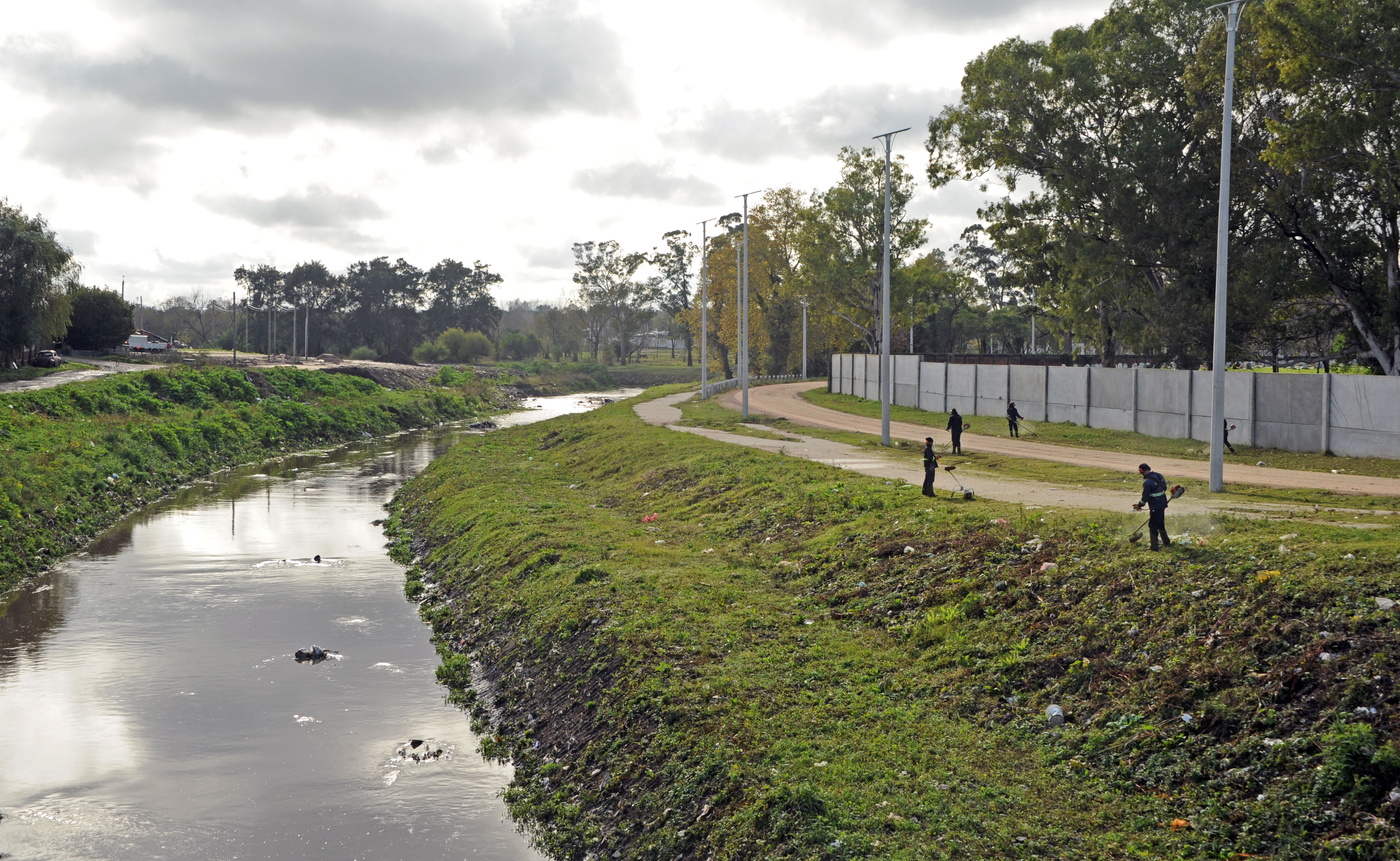 Inauguración de obras en Parque Lineal Miguelete