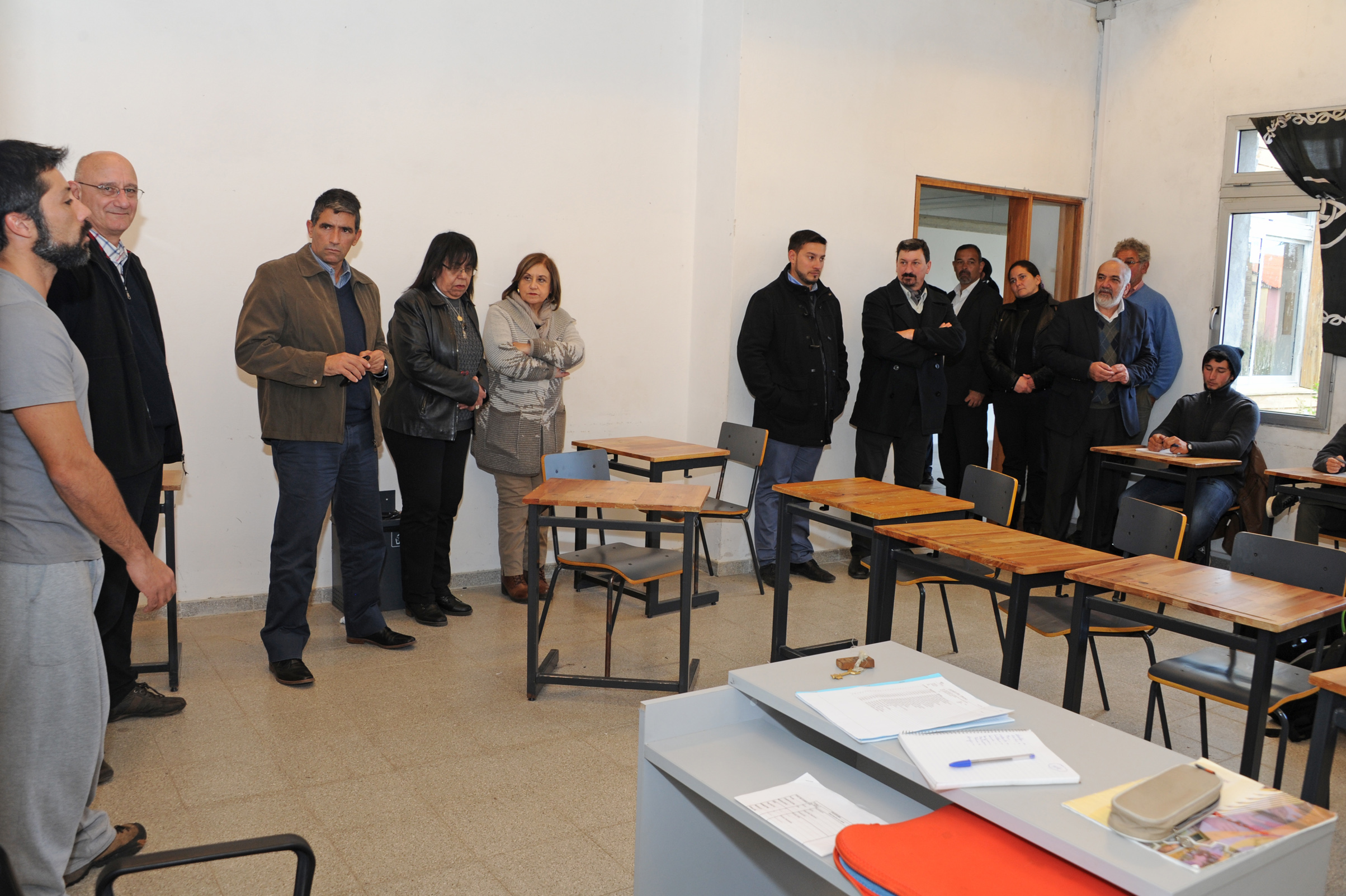 Raúl Sendic, Presidente de la República en ejercicio, visitó UTU de Arrayanes