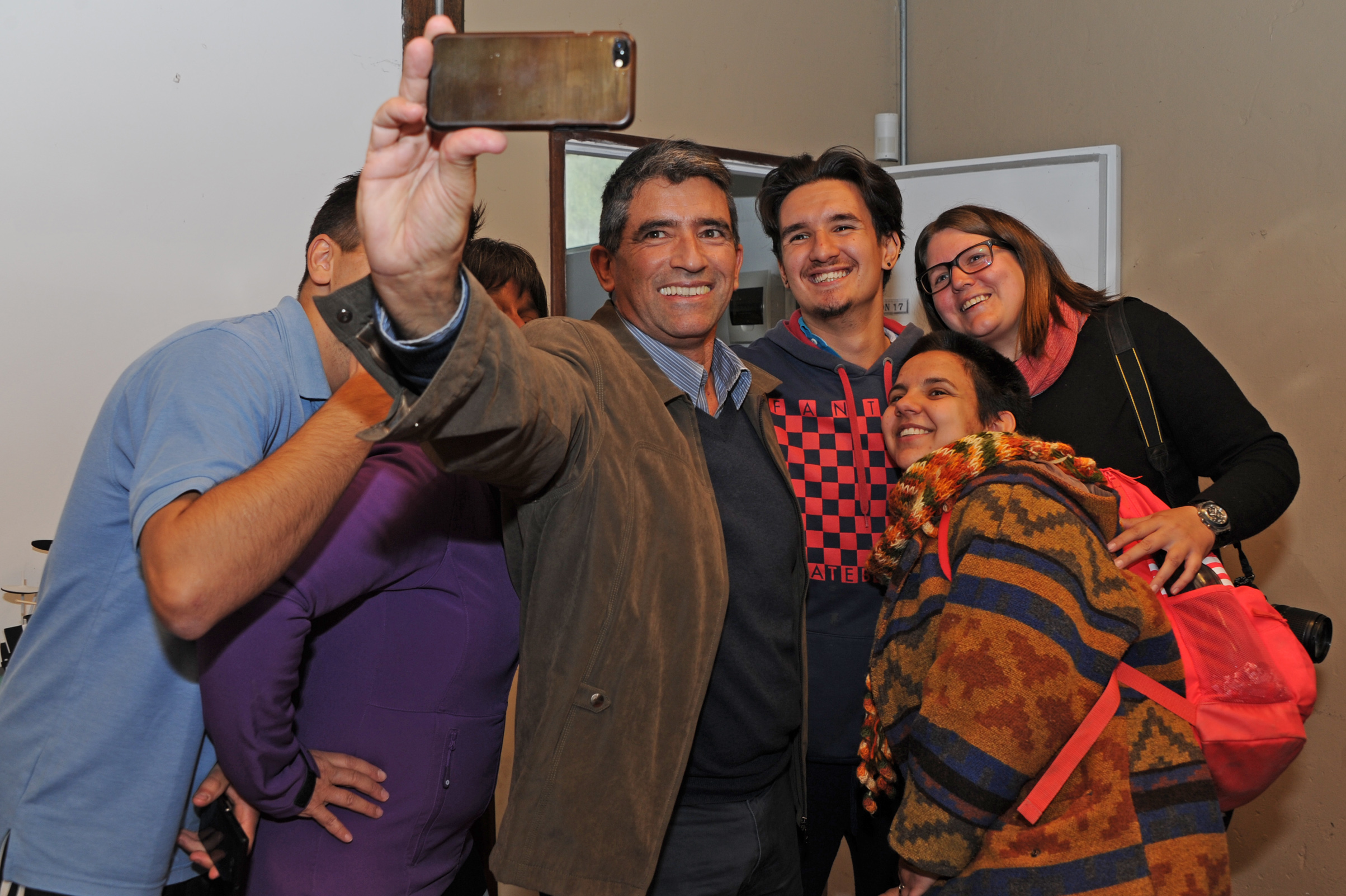 Raúl Sendic, Presidente de la República en ejercicio, visitó UTU de Arrayanes