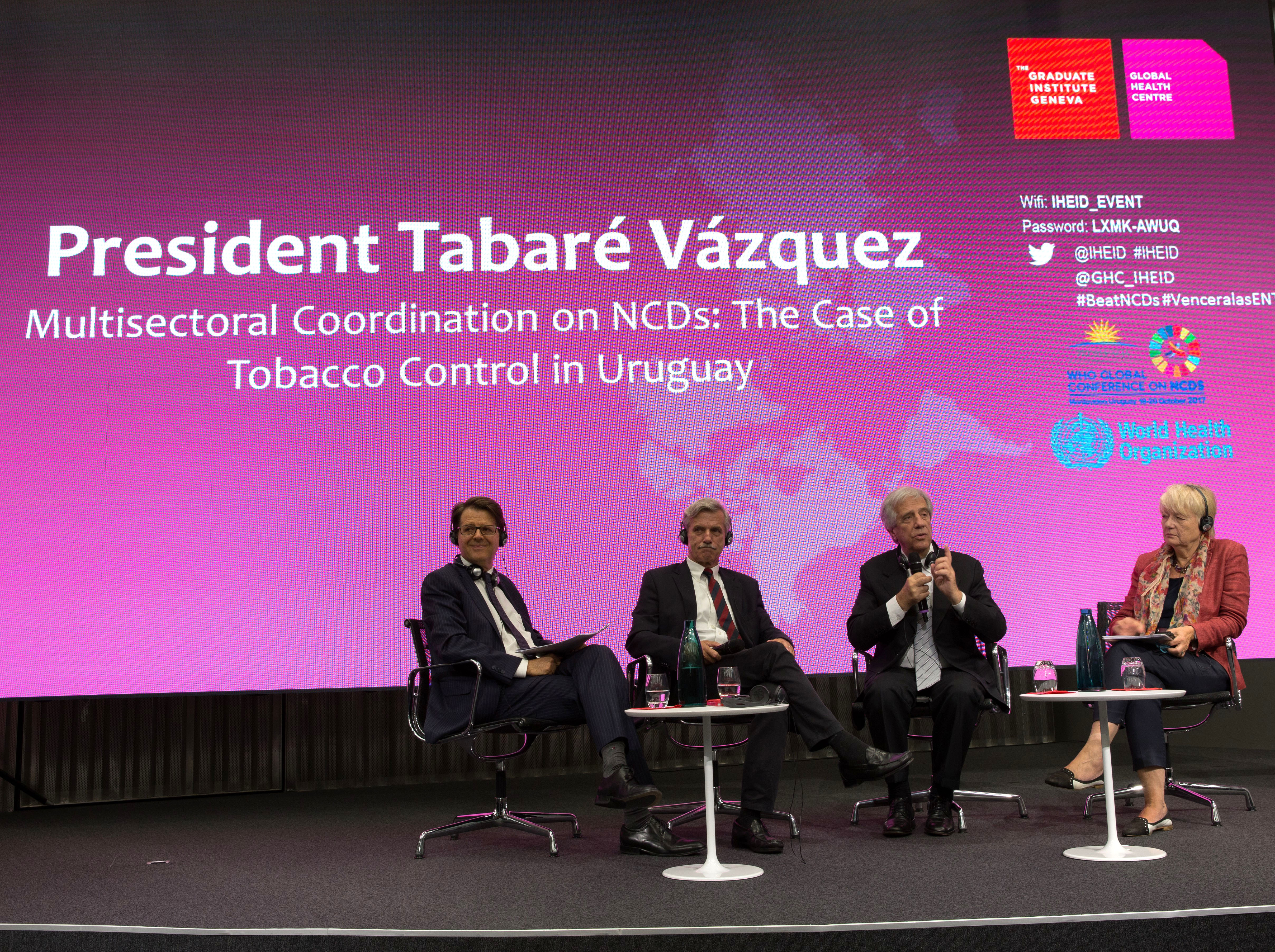 Presidente Tabaré Vázquez en Geneva Graduate Institute
