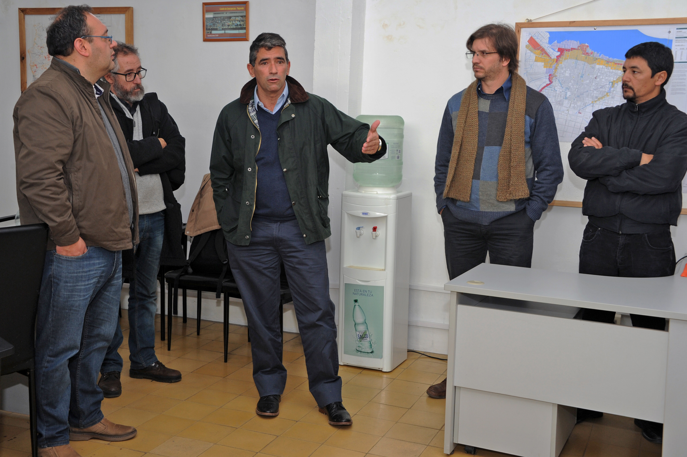 Vicepresidente Raúl Sendic junto al Intendente de Paysandú, Guillermo Caraballo y autoridades del MVOTMA