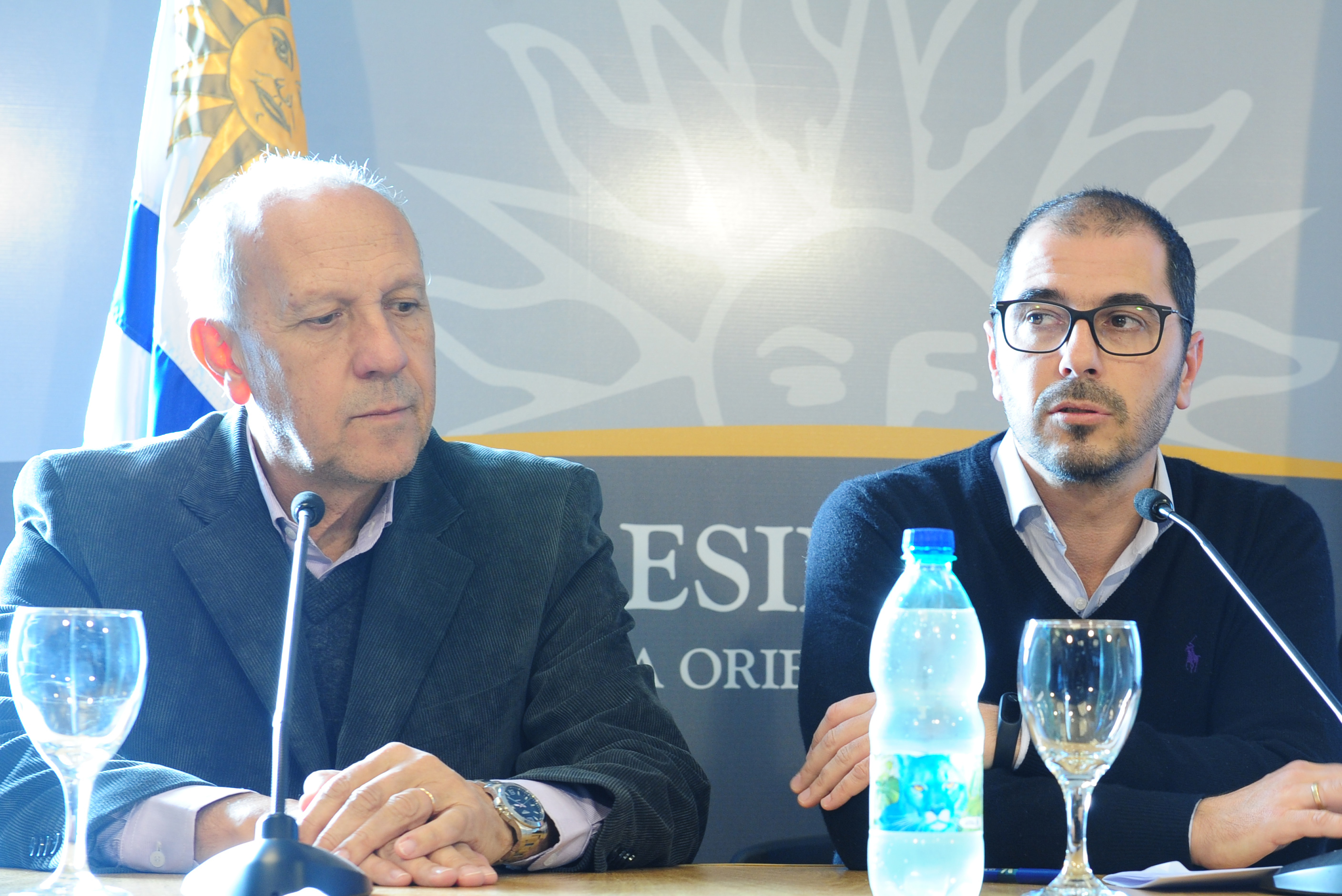 Juan Andrés Roballo junto a Miguel Ángel Toma