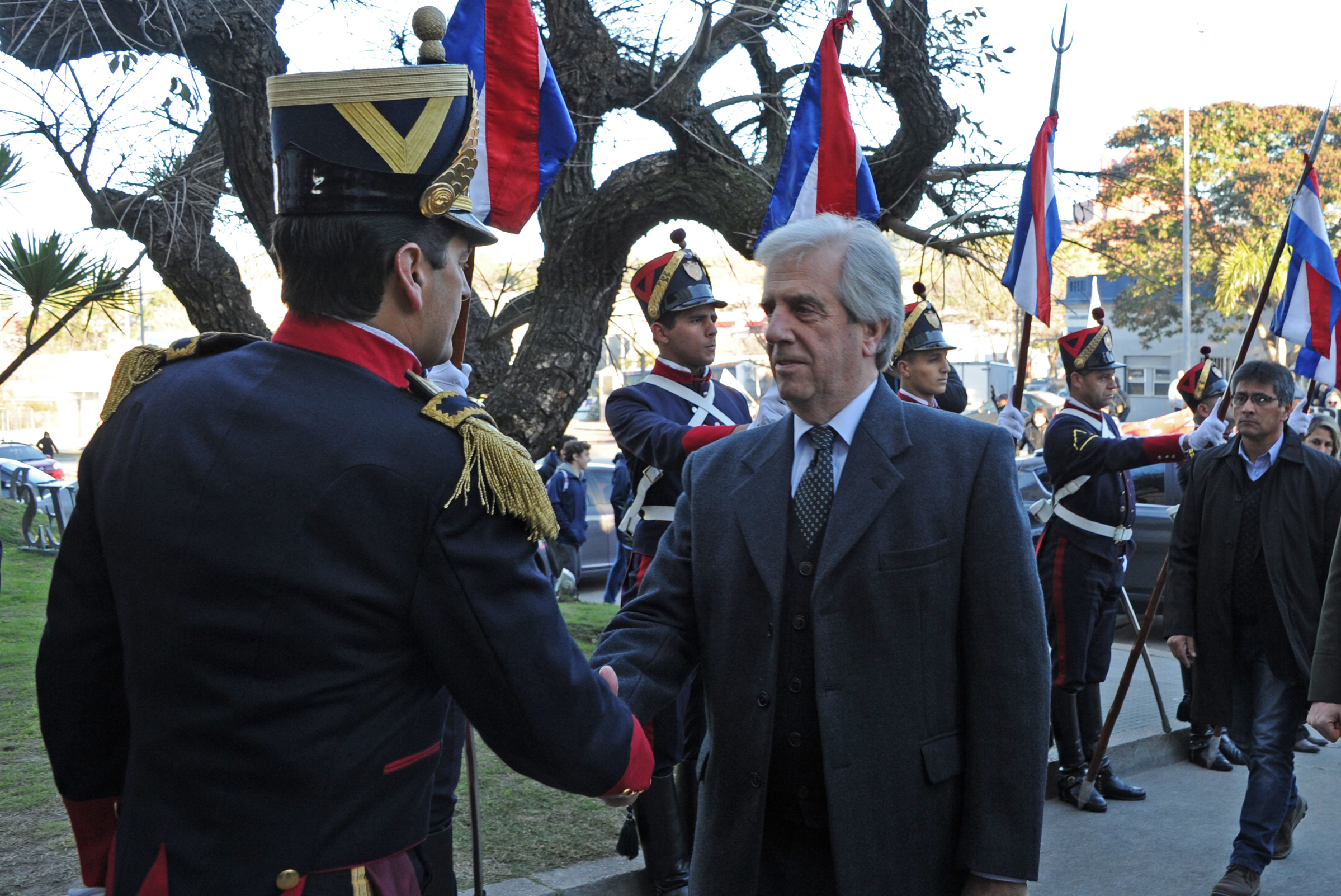 Llegada del presidente de la República, Tabaré Vázquez