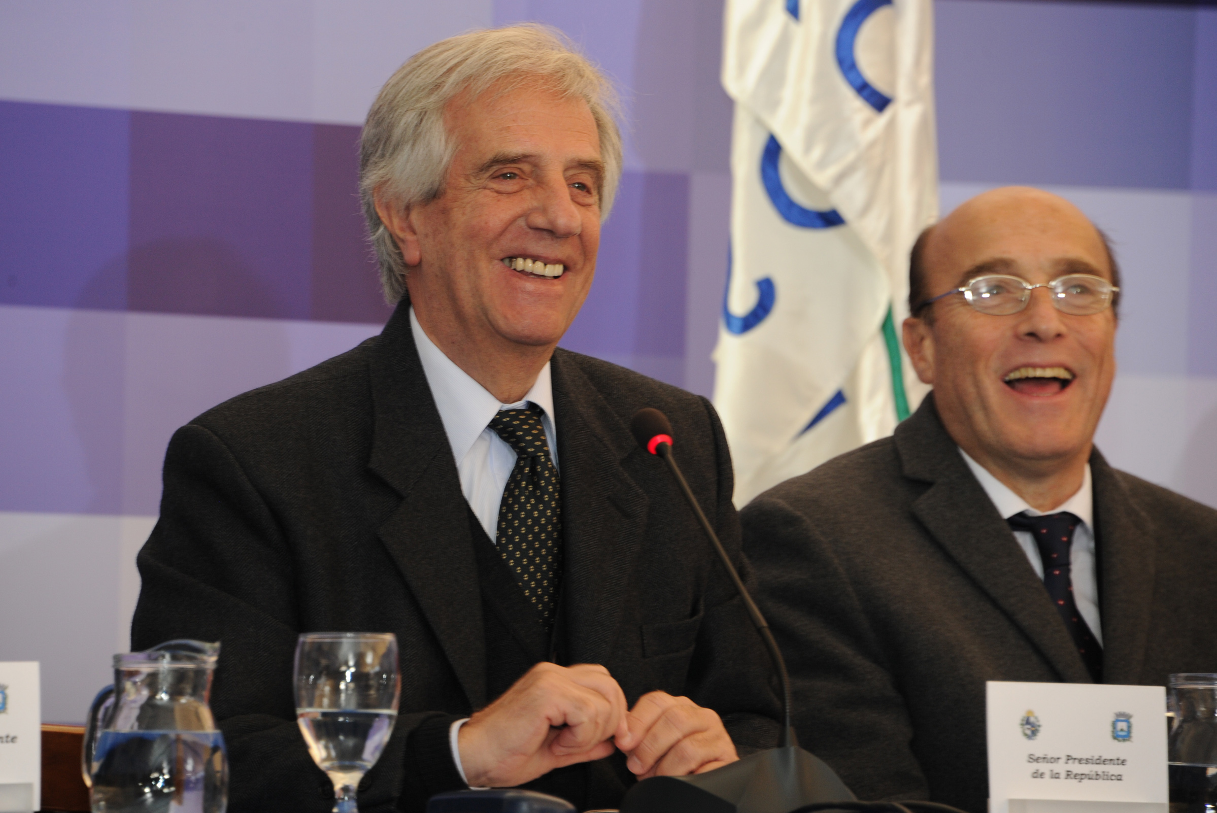Presidente de la República, Tabaré Vázquez e Intendente de Montevideo, Daniel Martínez