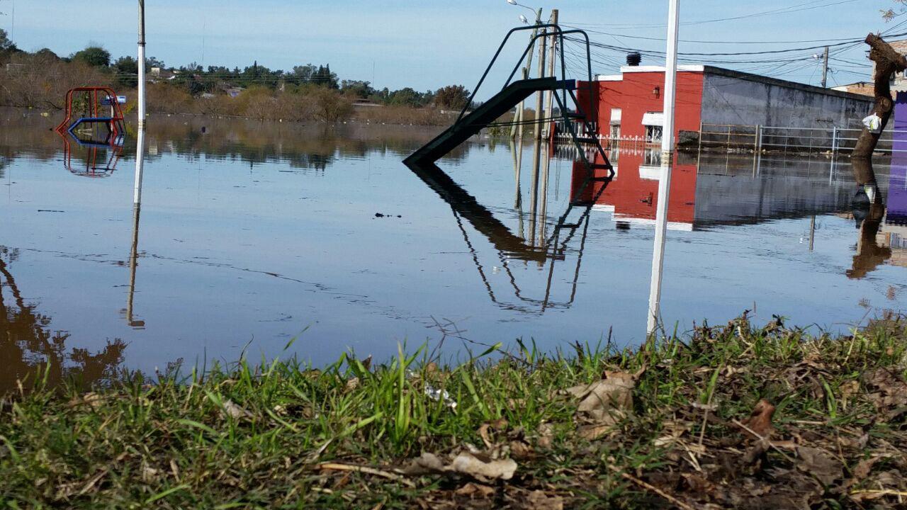 Algunas imágenes de la crecida del río en Salto.