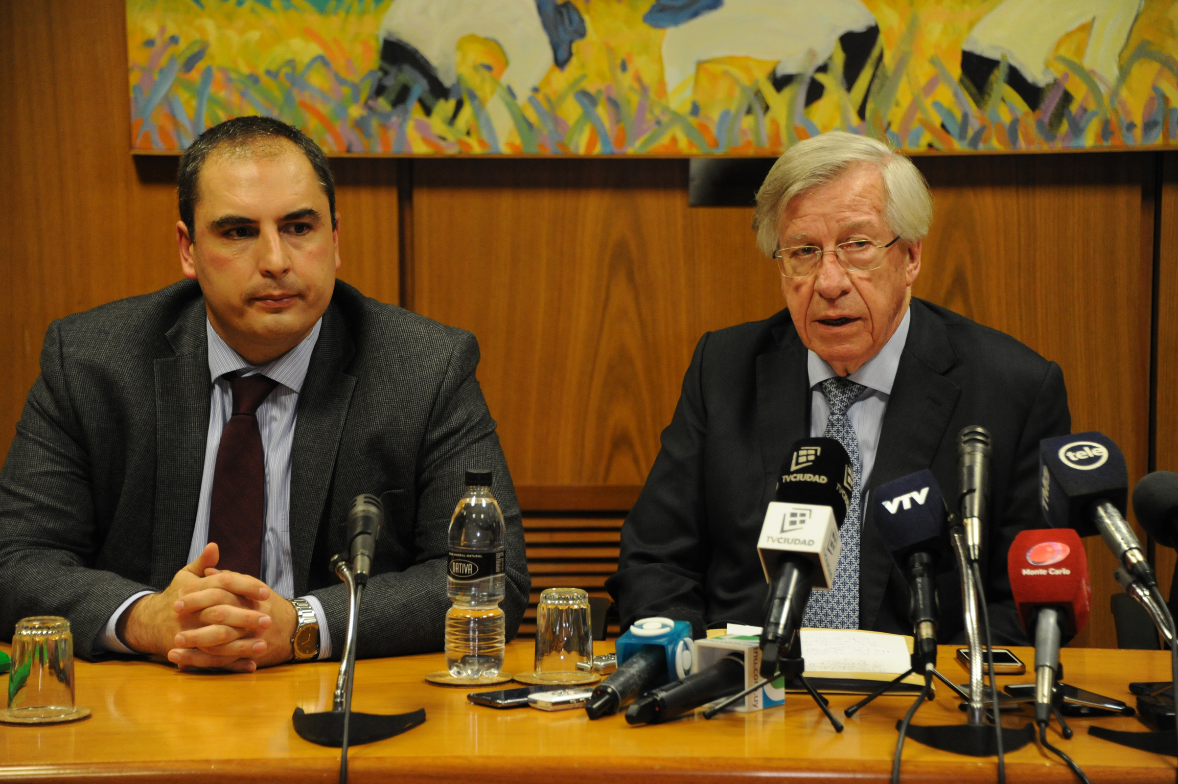 Ministro de Economía y Finanzas, Danilo Astori, haciendo uso de la palabra
