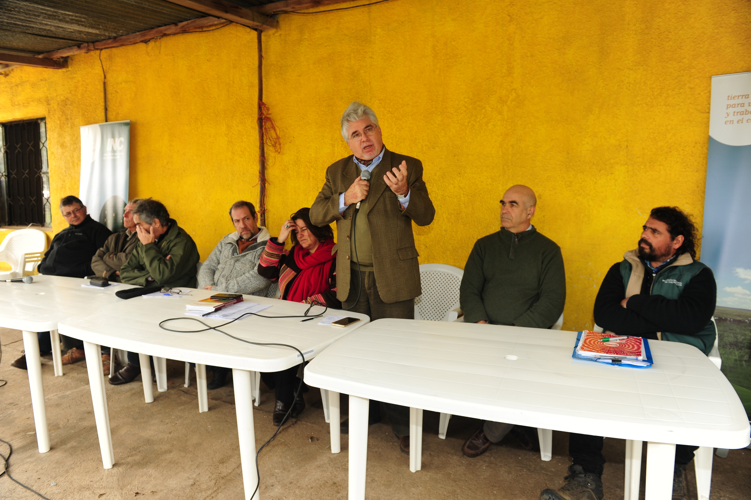 Ministro de Ganadería, Agricultura y Pesca, Tabaré Aguerre, haciendo uso de palabra