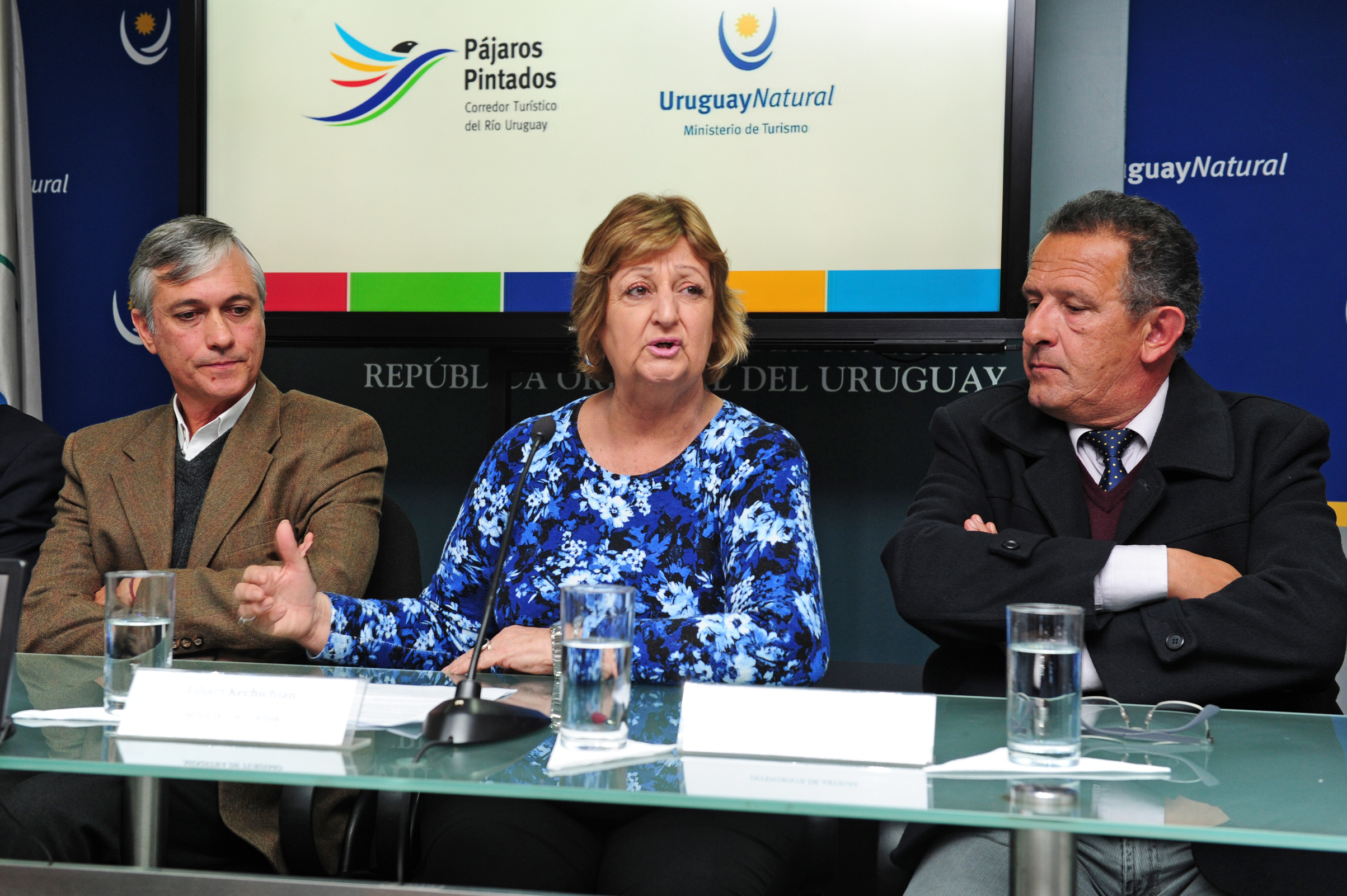Ministra de Turismo Liliam Kechician, haciendo uso de la palabra