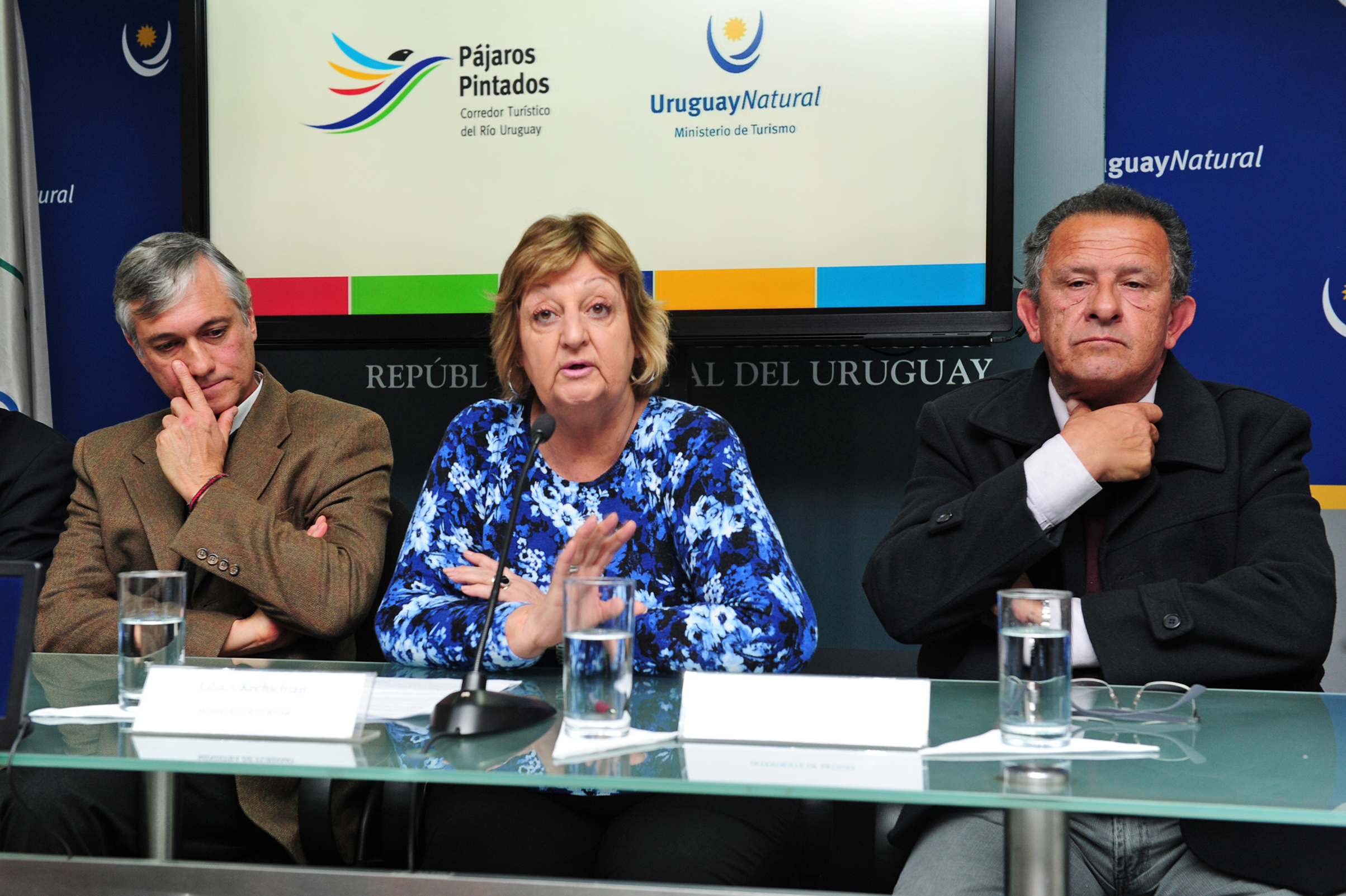Ministra de Turismo Liliam Kechician, haciendo uso de la palabra