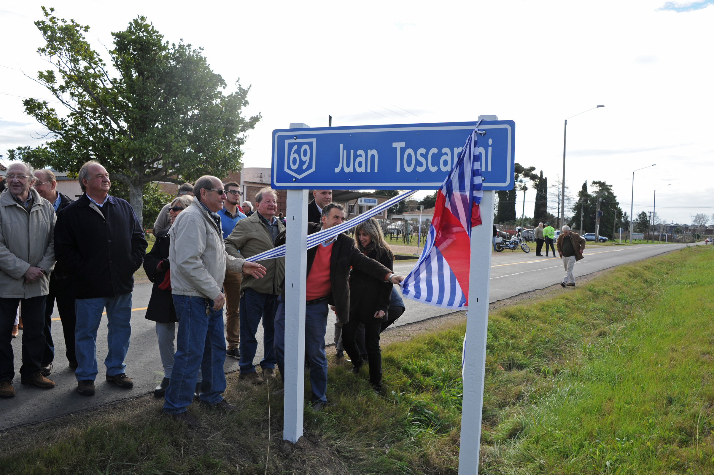 Inauguración de nomenclátor de rutas del departamento de Canelones