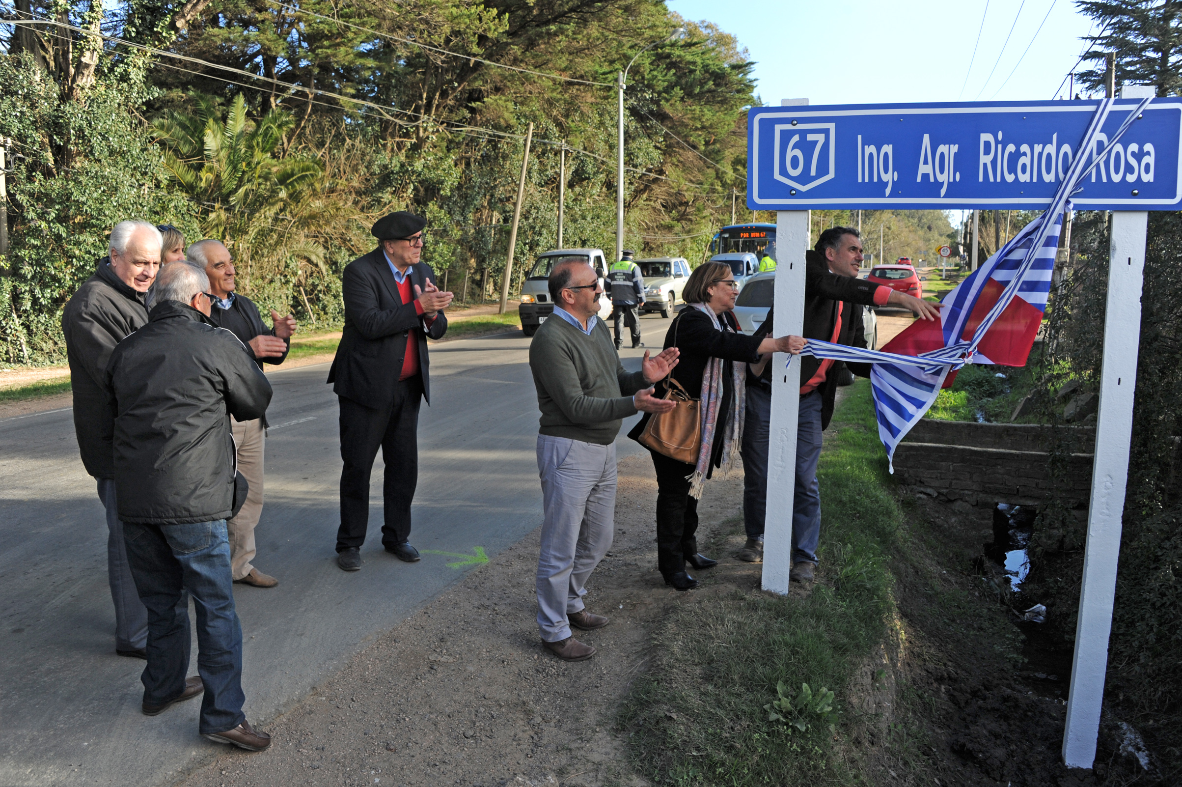 Inauguración de nomenclátor de rutas del departamento de Canelones